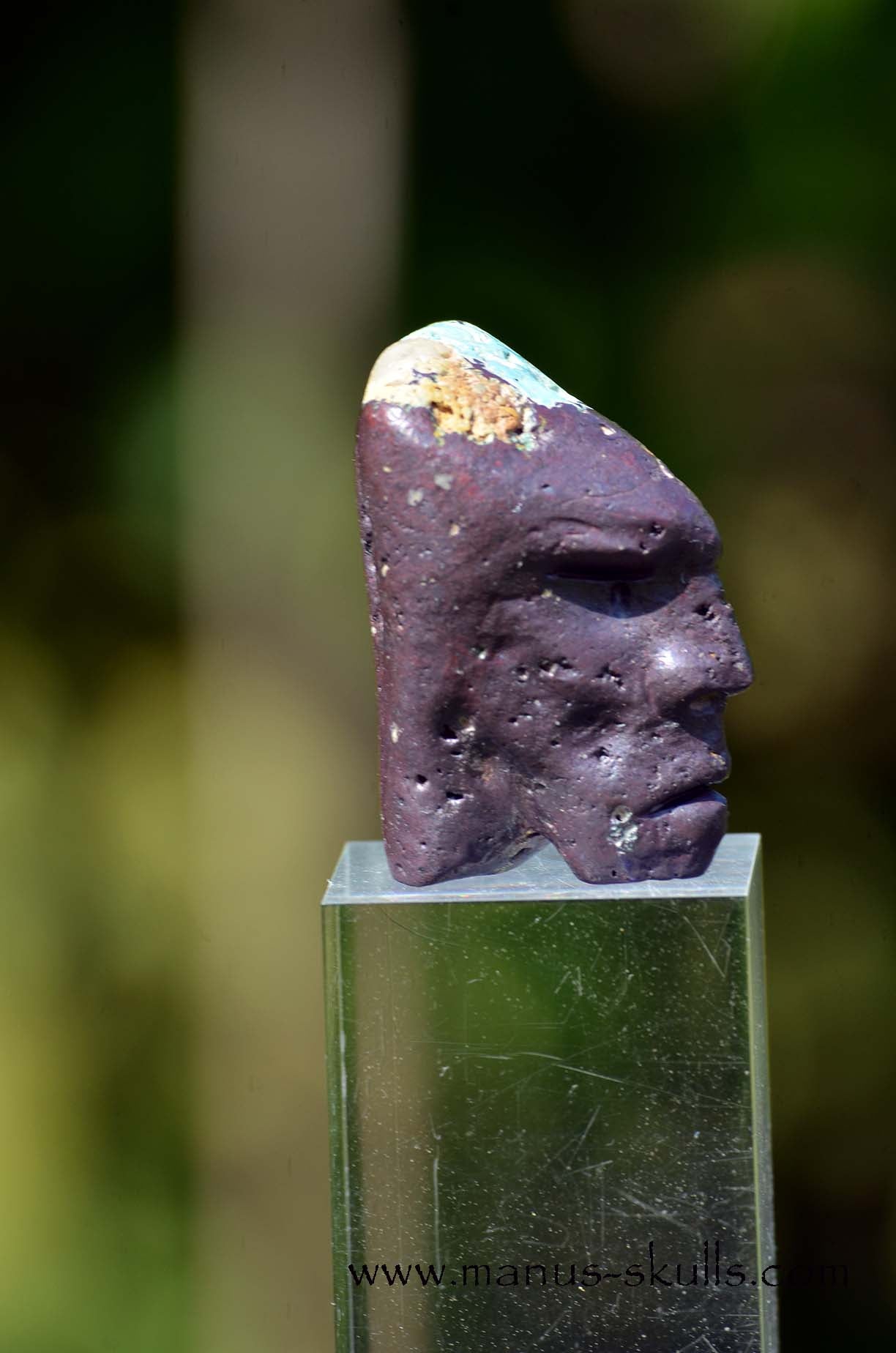 Cuprite with Turquoise Skull