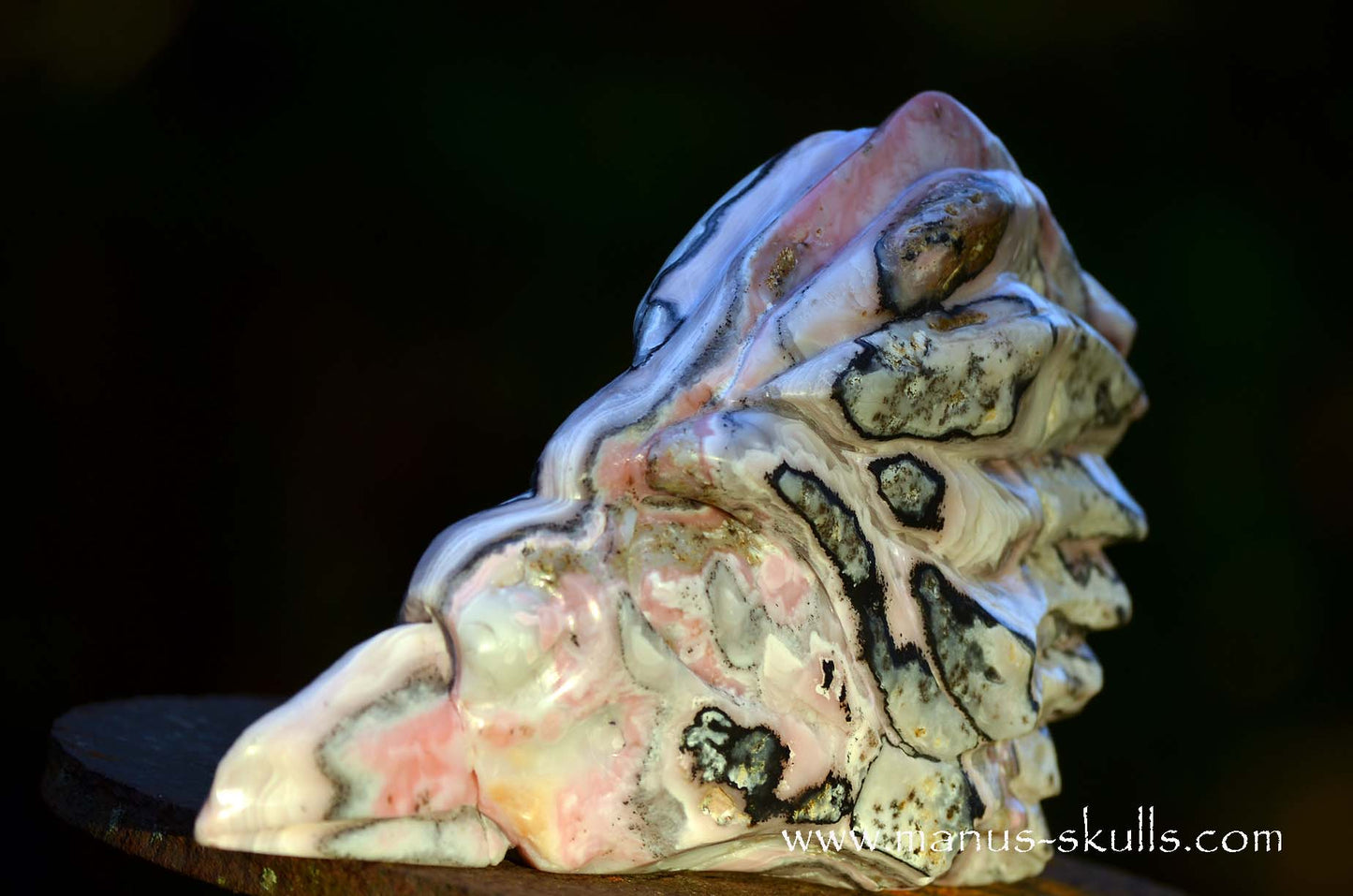 Large Stunning Pink Peruvian Opal Dragon.