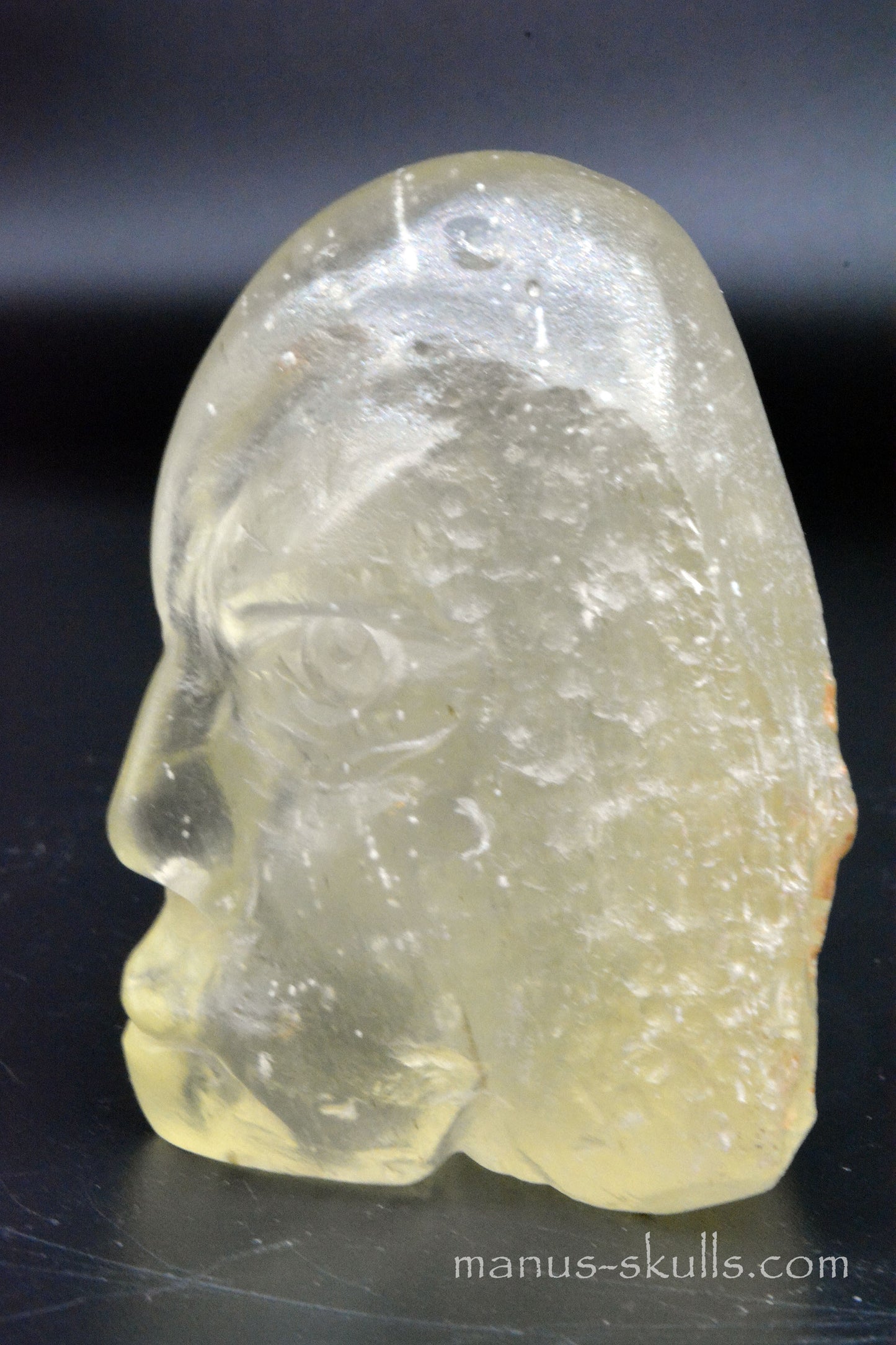 Libyan Desert Glass Face Skull