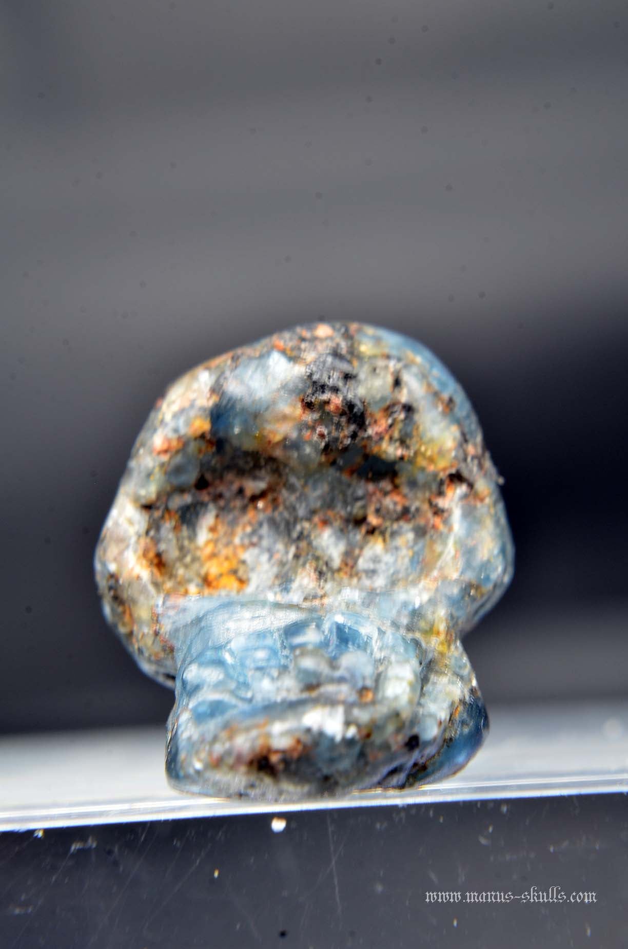 Manus skulls unique Crystal Carvings handmade skulls dragons pendants preseli bluestone tribals spiritual meaning wand Unicorn .. Blue Sapphire