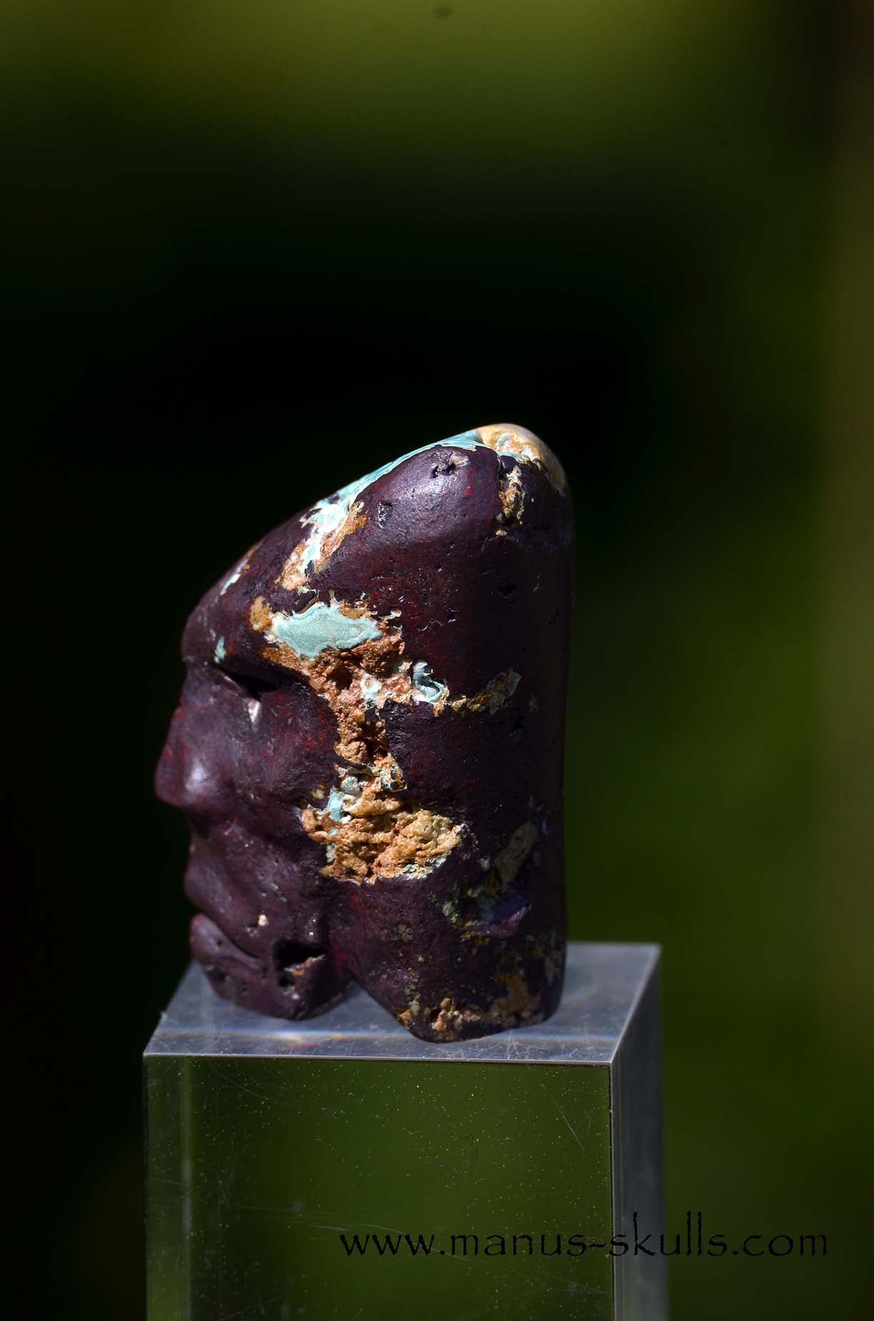 Cuprite with Turquoise Skull