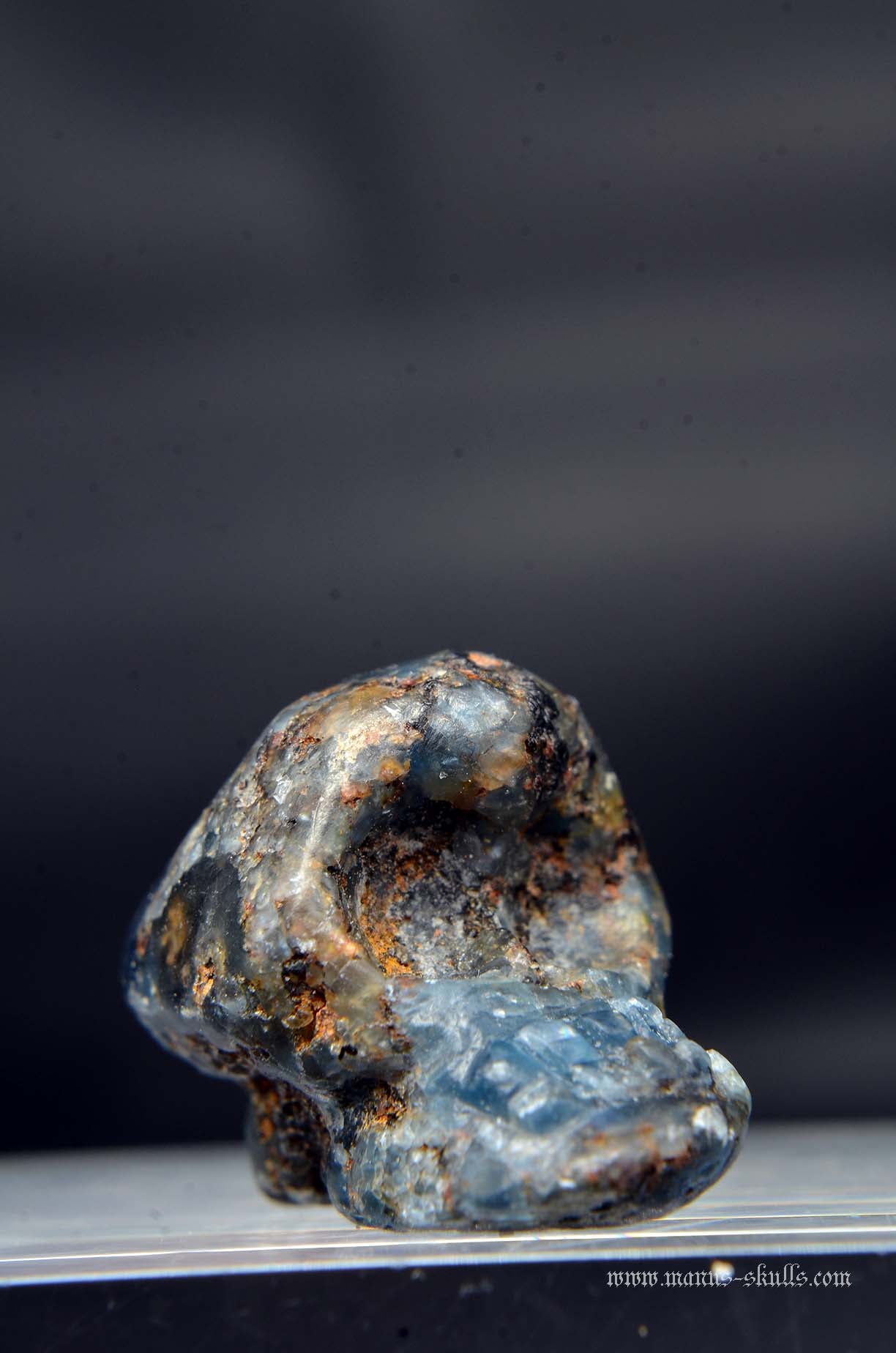 Manus skulls unique Crystal Carvings handmade skulls dragons pendants preseli bluestone tribals spiritual meaning wand Unicorn .. Blue Sapphire