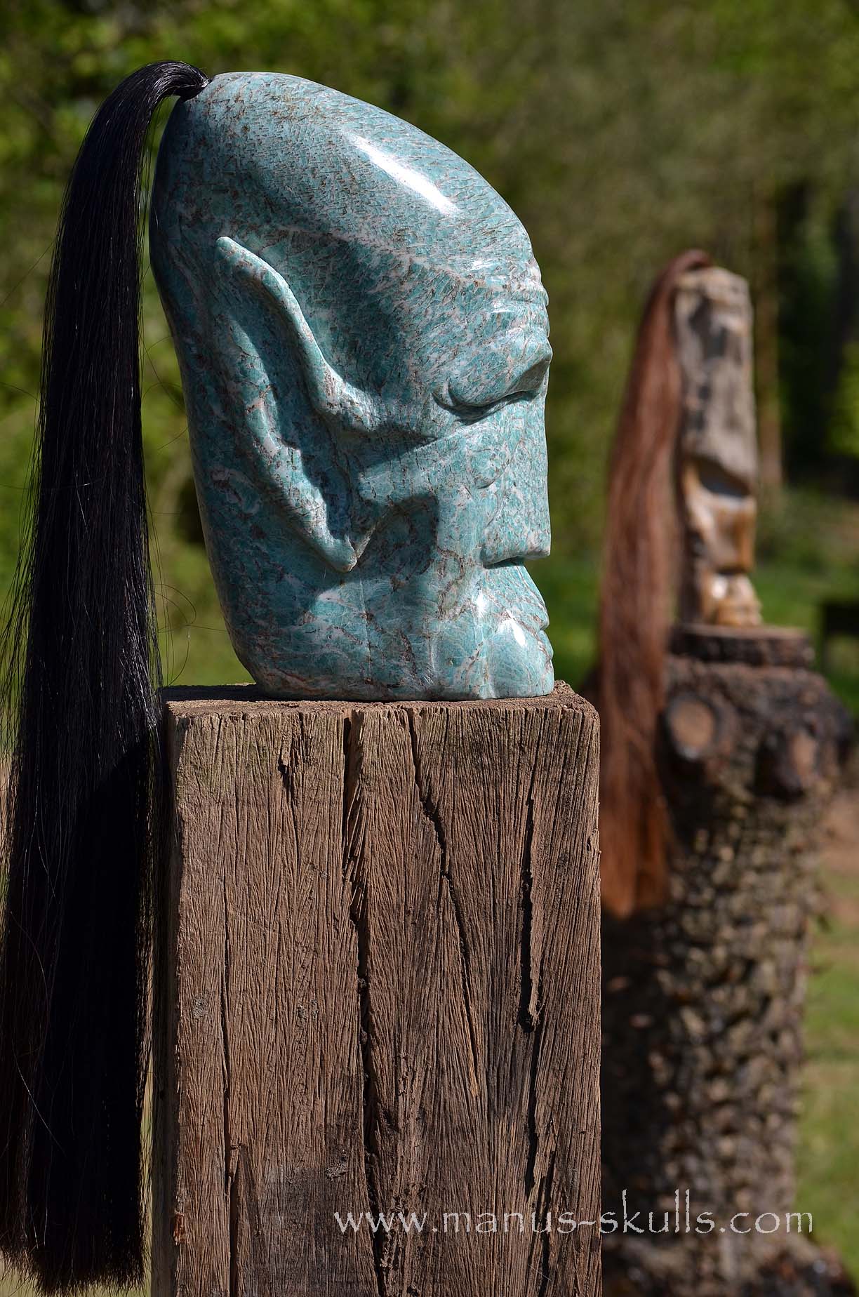 Large Amazonite Tribal Statue #003