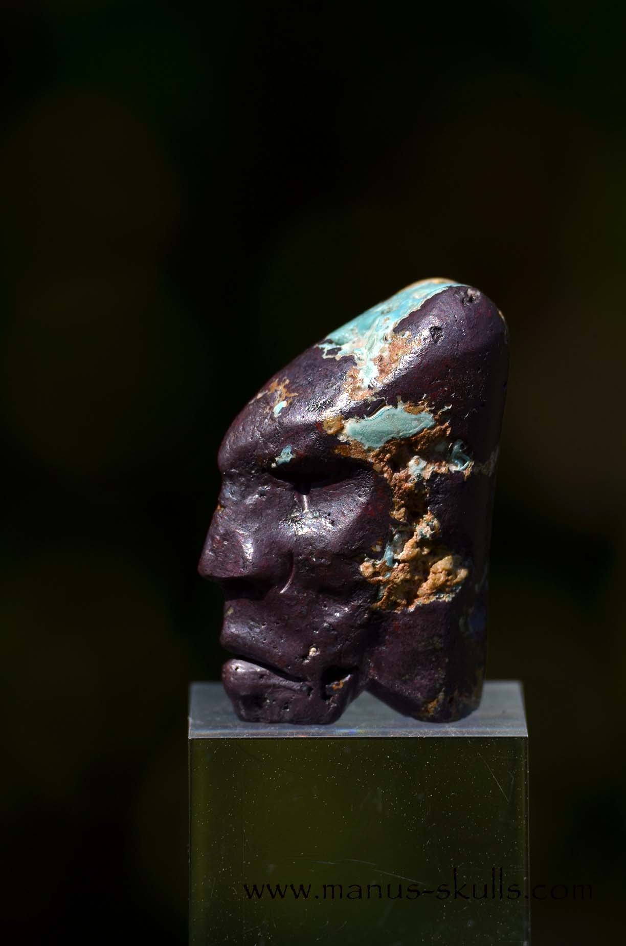 Cuprite with Turquoise Skull
