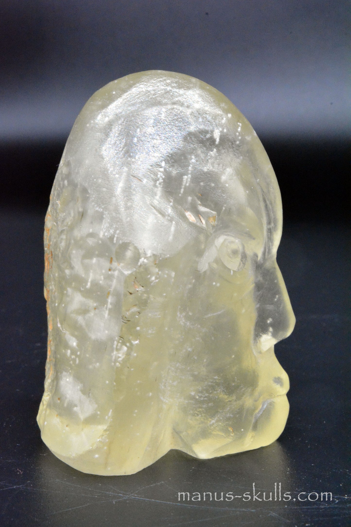 Libyan Desert Glass Face Skull