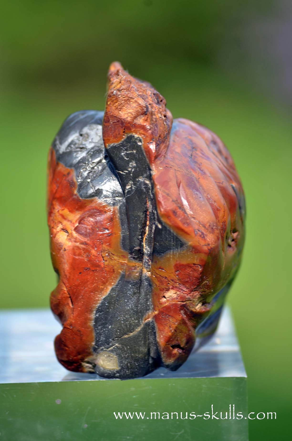 Manus skulls unique Crystal Carvings handmade skulls dragons pendants preseli bluestone tribals spiritual meaning wand Unicorn ..  Rainbow Jasper