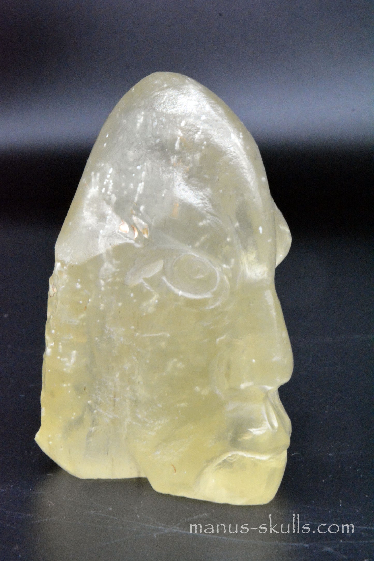 Libyan Desert Glass Face Skull