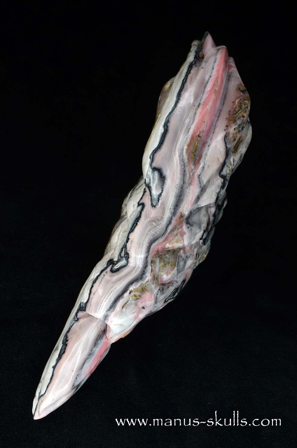 Manus skulls unique Crystal Carvings handmade skulls dragons pendants preseli bluestone tribals spiritual meaning wand Unicorn ..  pink peruvian opal