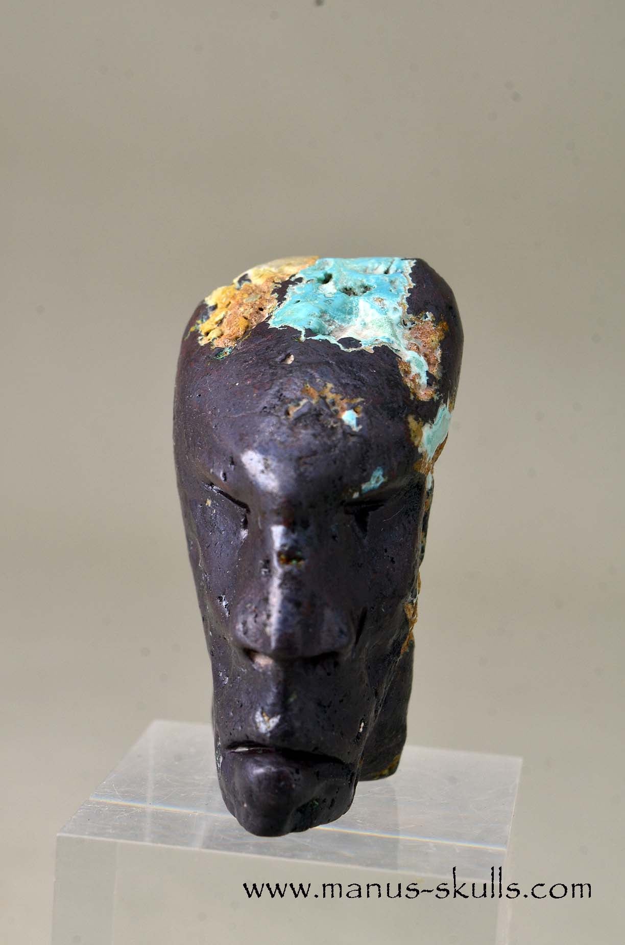 Cuprite with Turquoise Skull