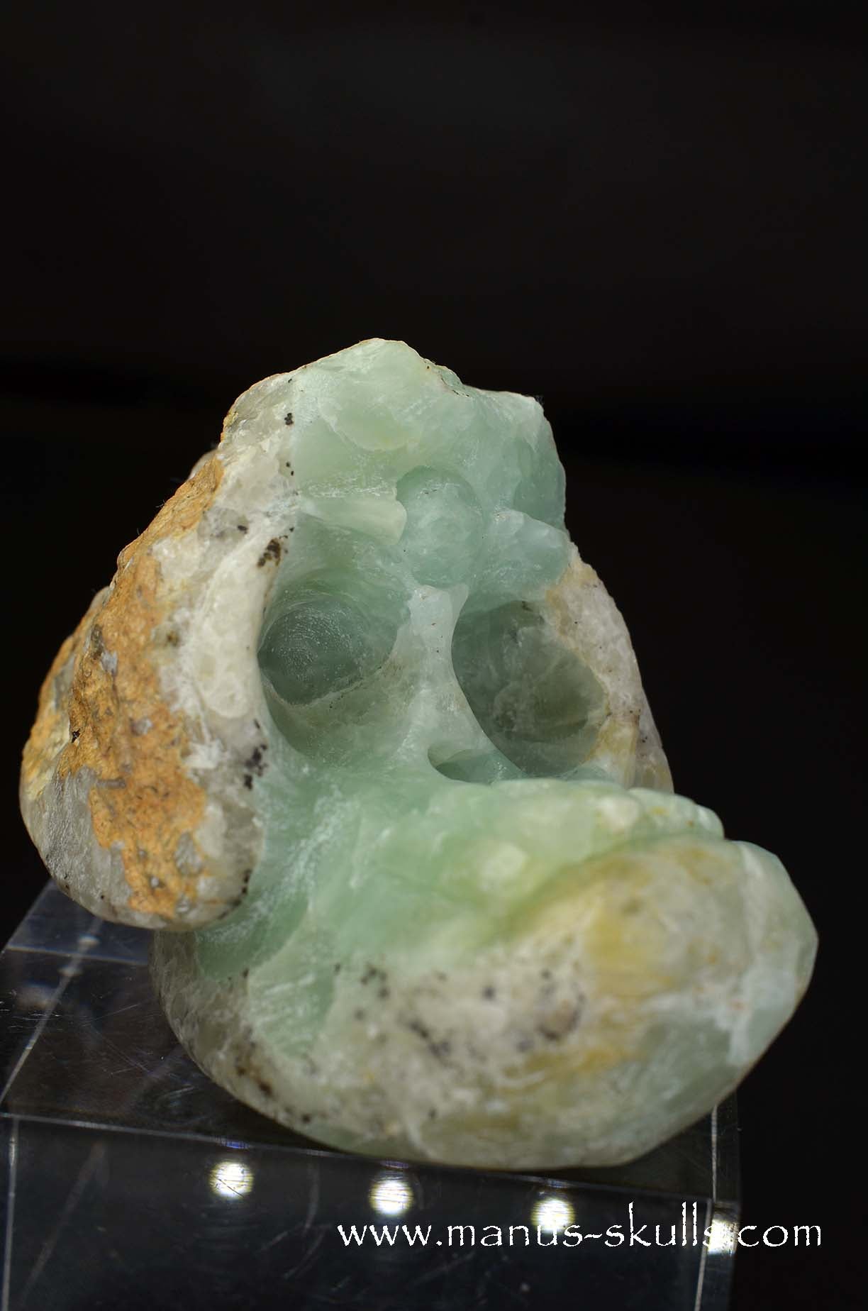 Manus skulls unique Crystal Carvings handmade skulls dragons pendants preseli bluestone tribals spiritual meaning wand Unicorn .. prehnite Evolian 2025