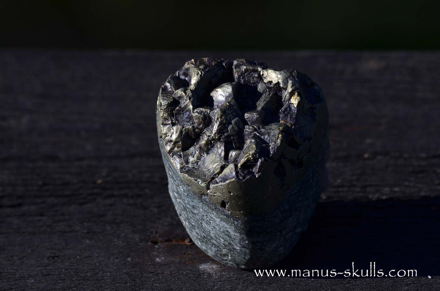 Bornite ~ Peacock Ore on matrix King Skull