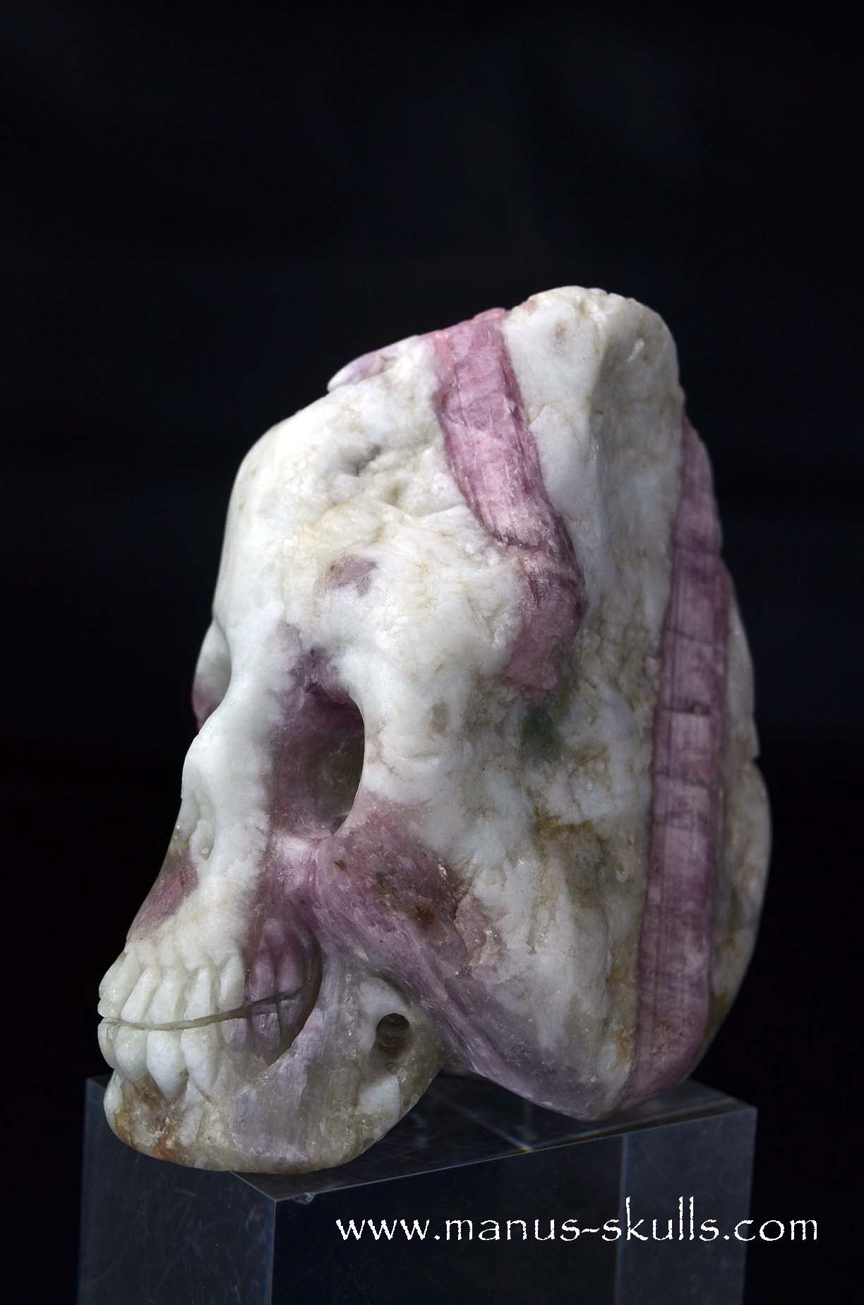 Rubellite ~Pink Tourmalin Skull