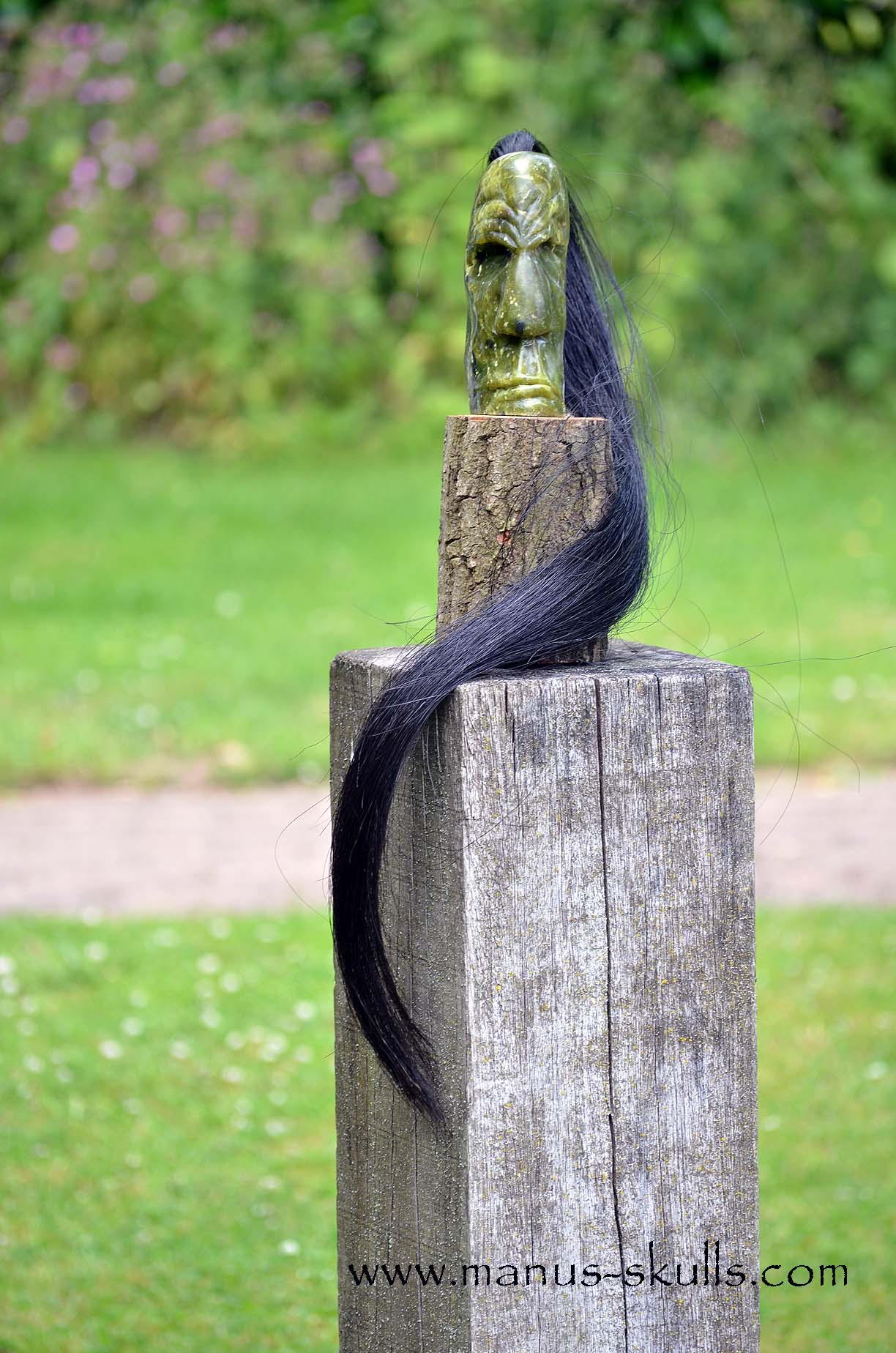 Idocrase ~ Vesuvianite Tribal Skull #060