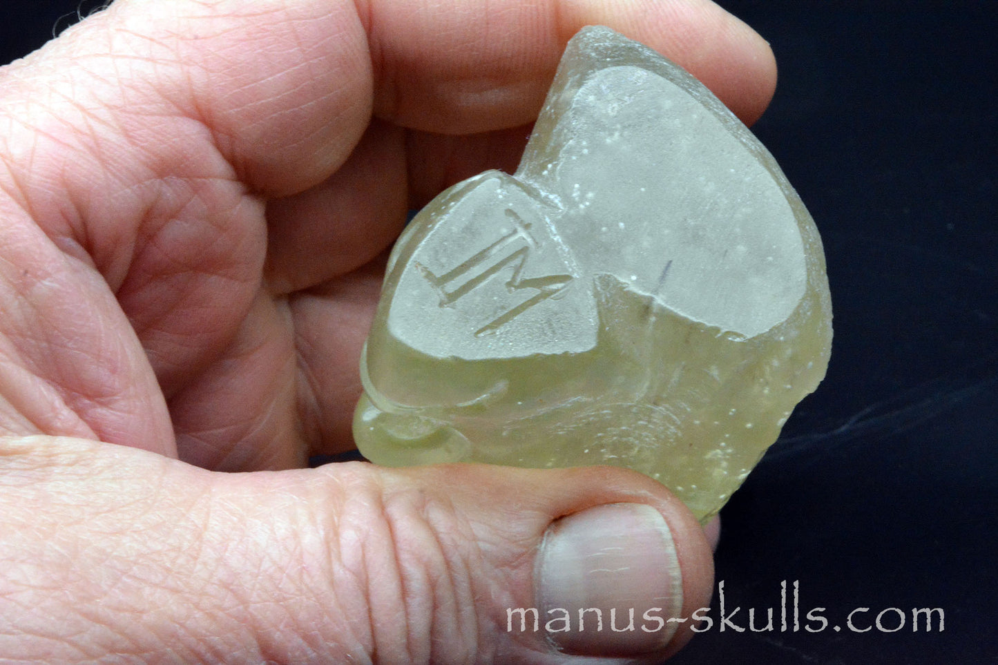 Libyan Desert Glass Face Skull