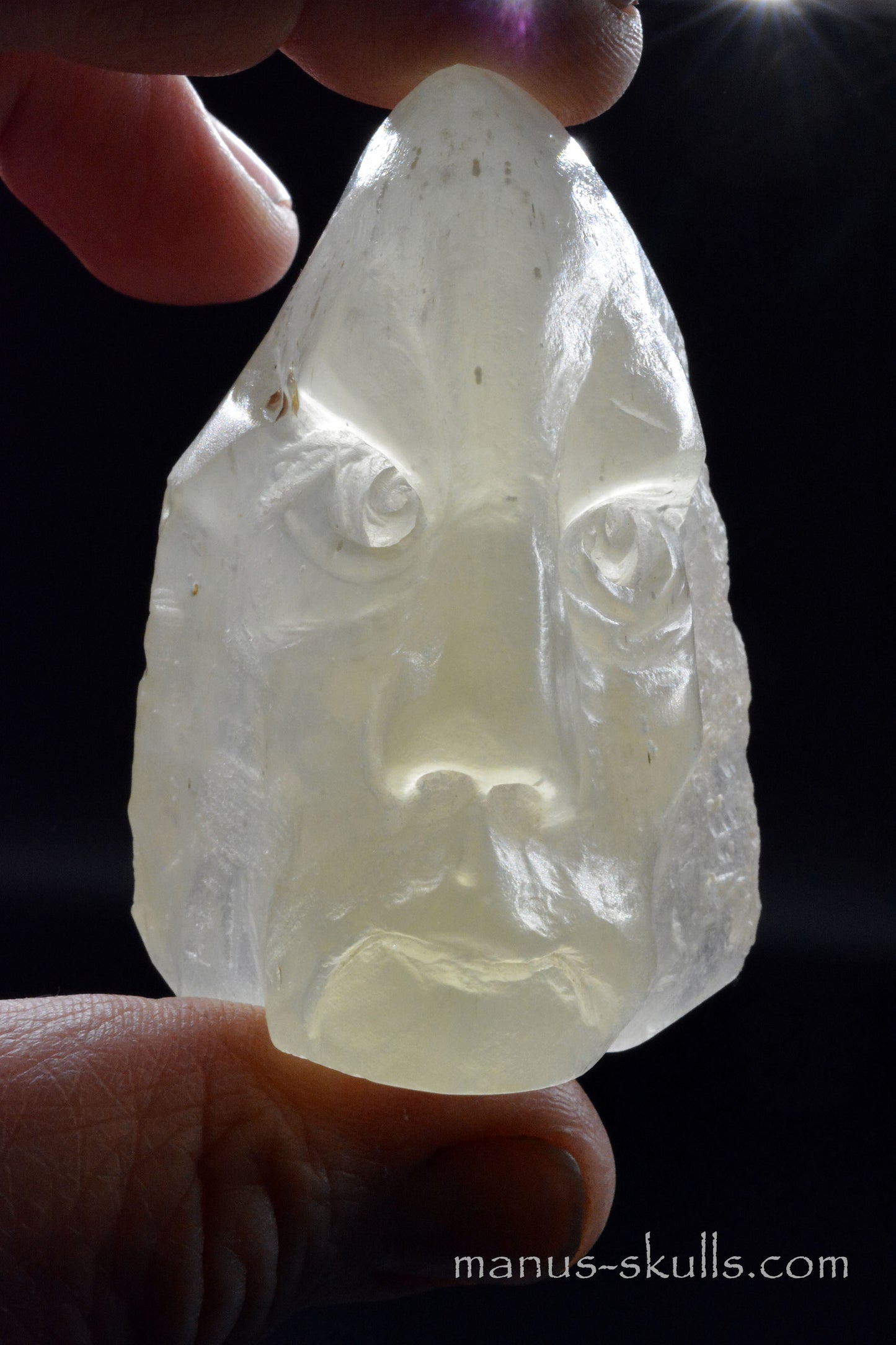 Libyan Desert Glass Face Skull