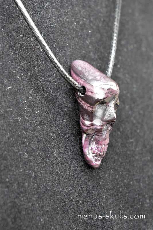 Sugilite ~ Lavulite Tribal Pendant