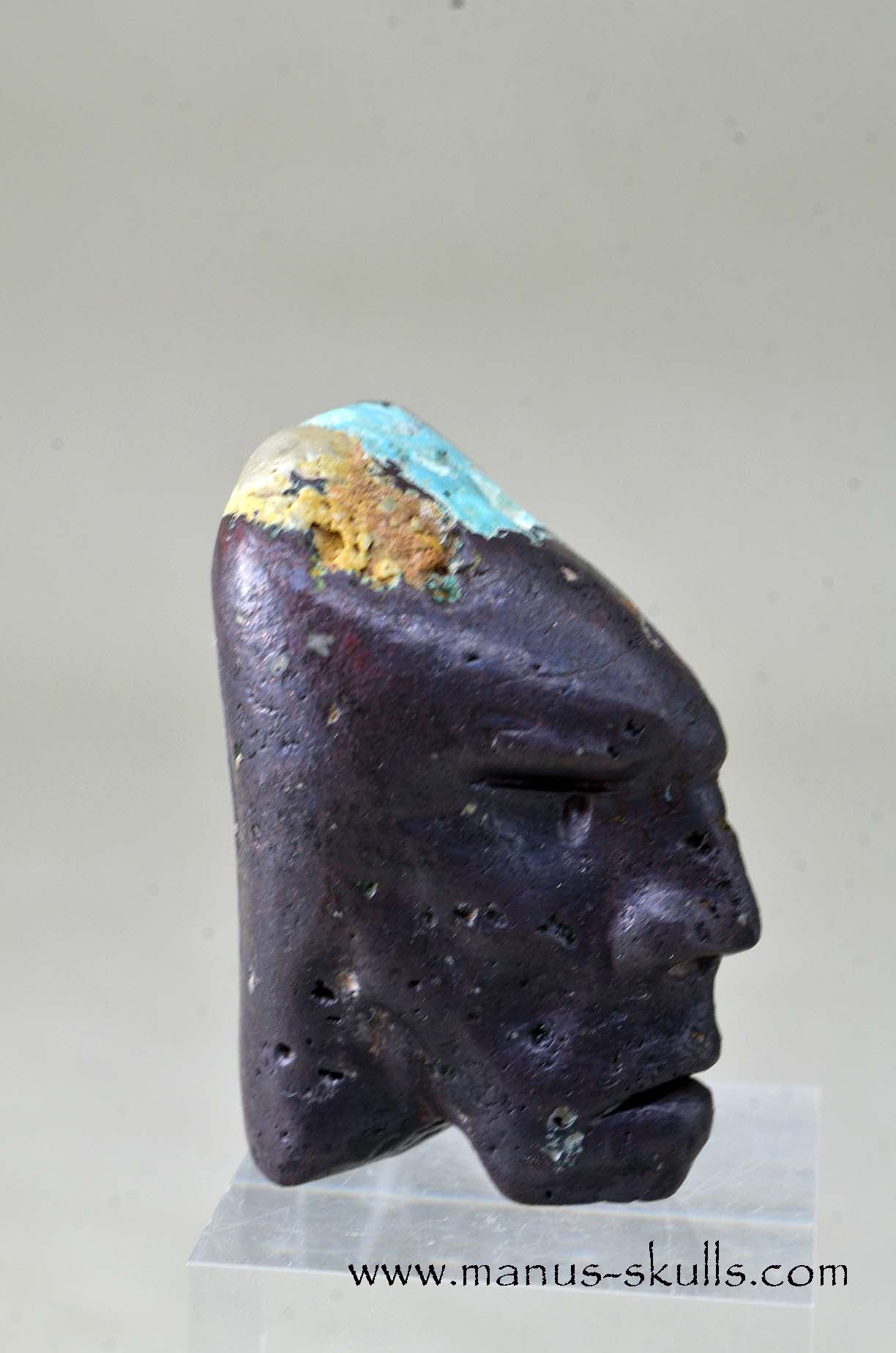 Cuprite with Turquoise Skull