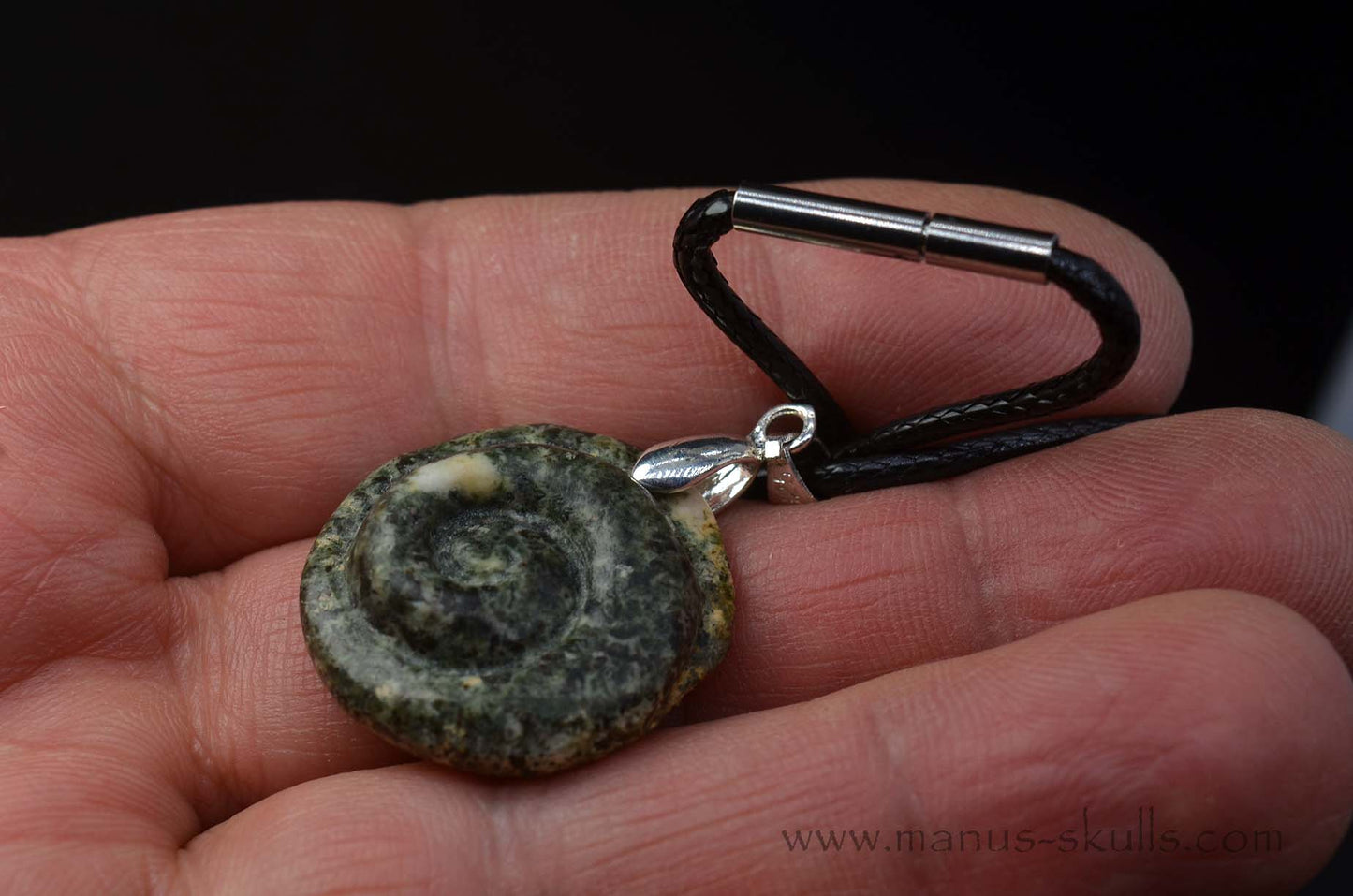 Small Preseli Bluestone Spiral Pendant .....