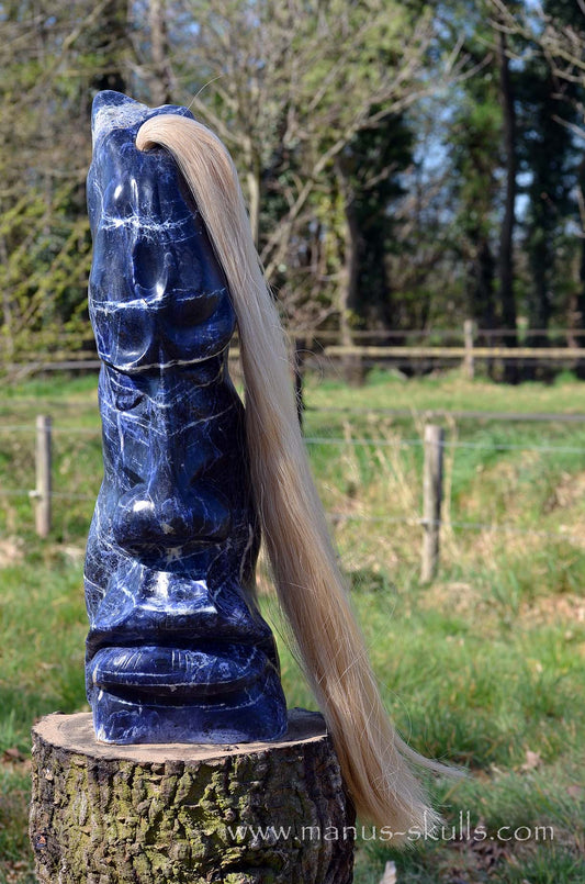 Sodalite Tribe Statue #001