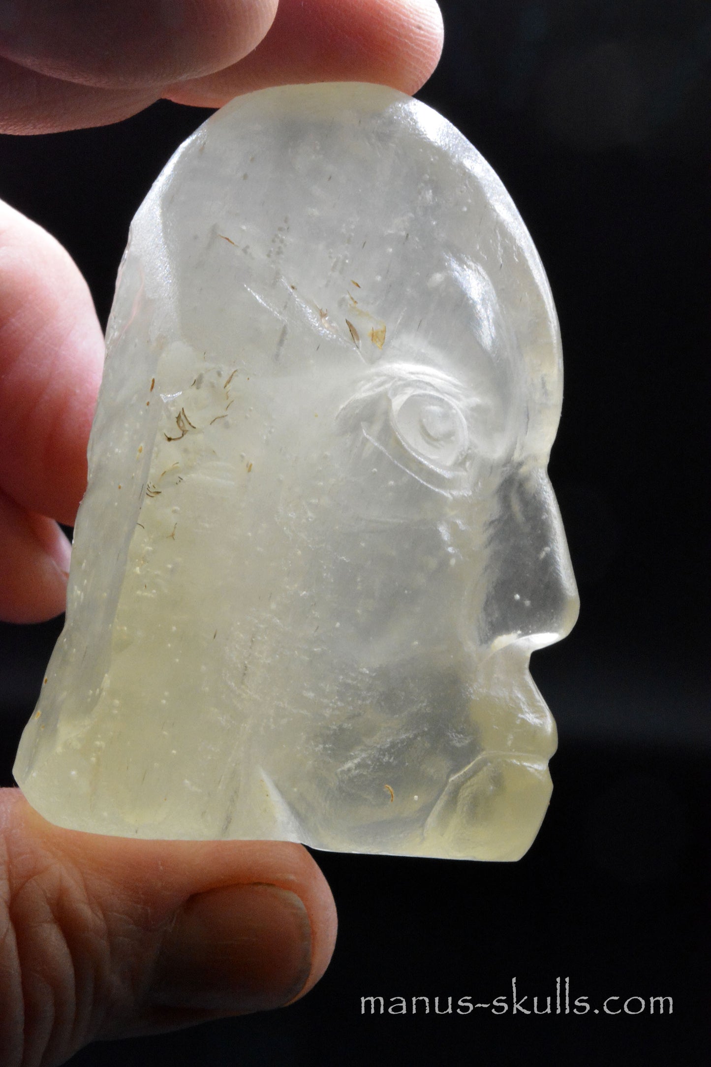 Libyan Desert Glass Face Skull
