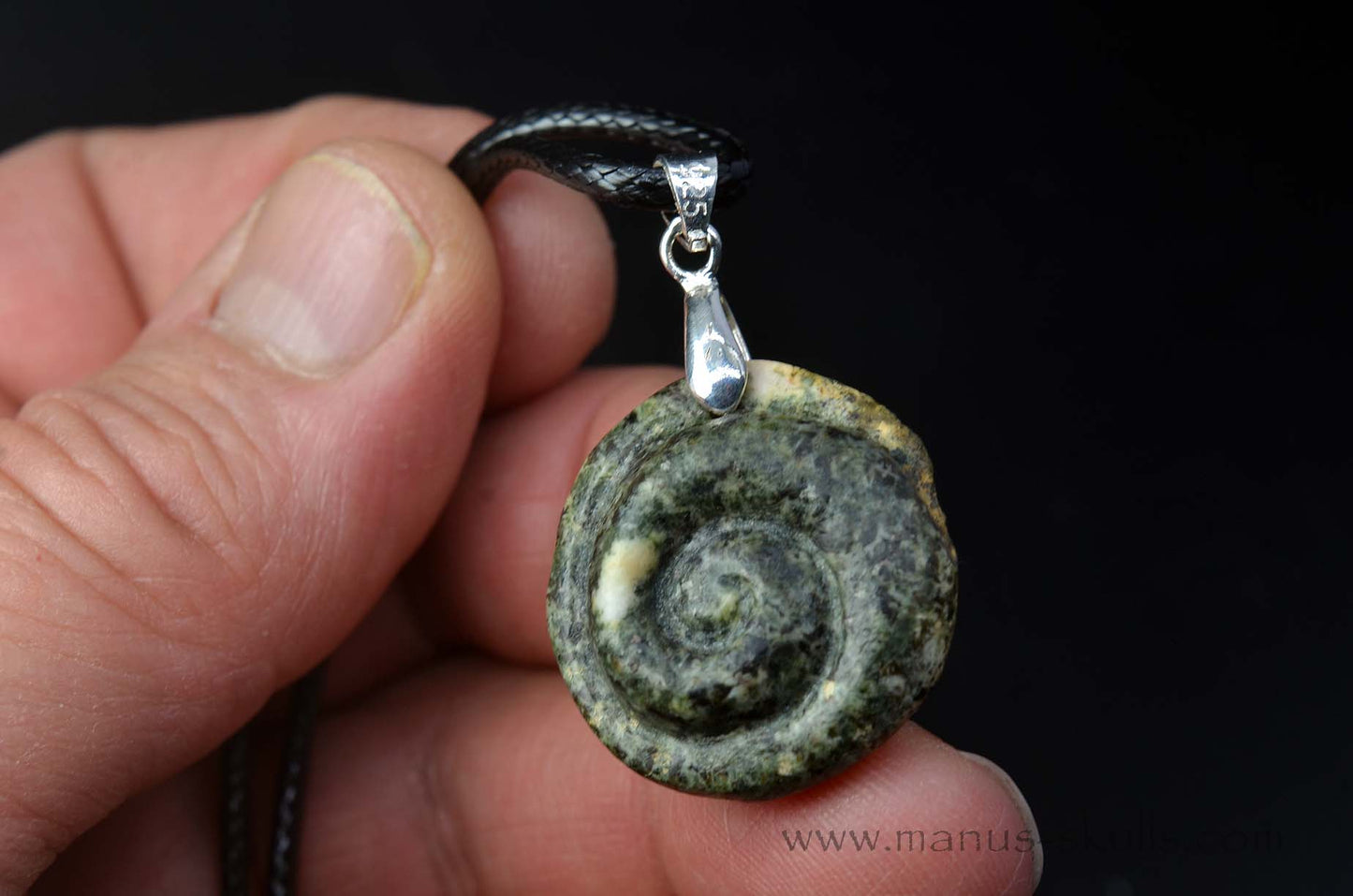 Small Preseli Bluestone Spiral Pendant .....