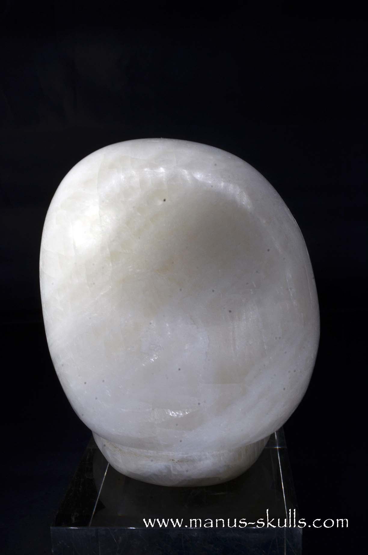 White Calcite Evolian Skull #03
