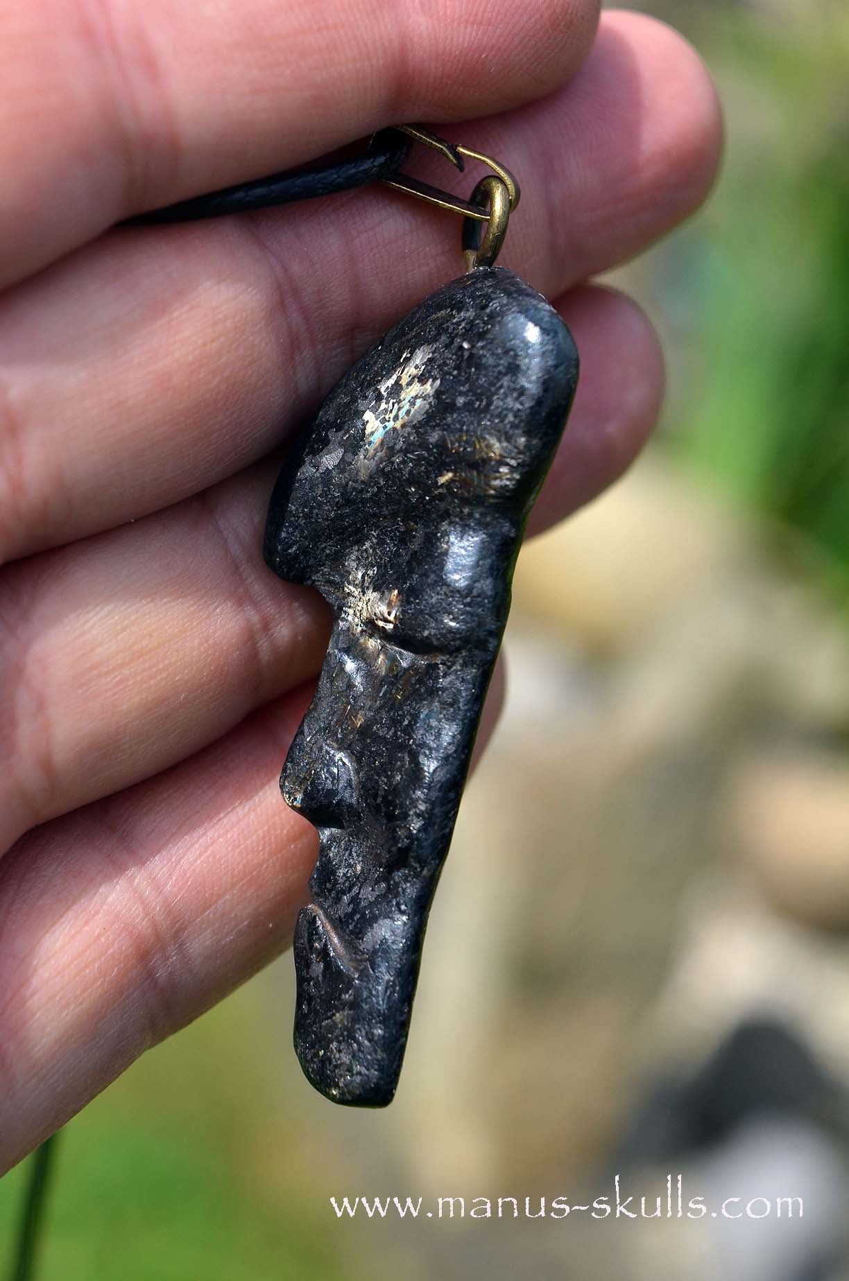 Nuummite Tribal pendant