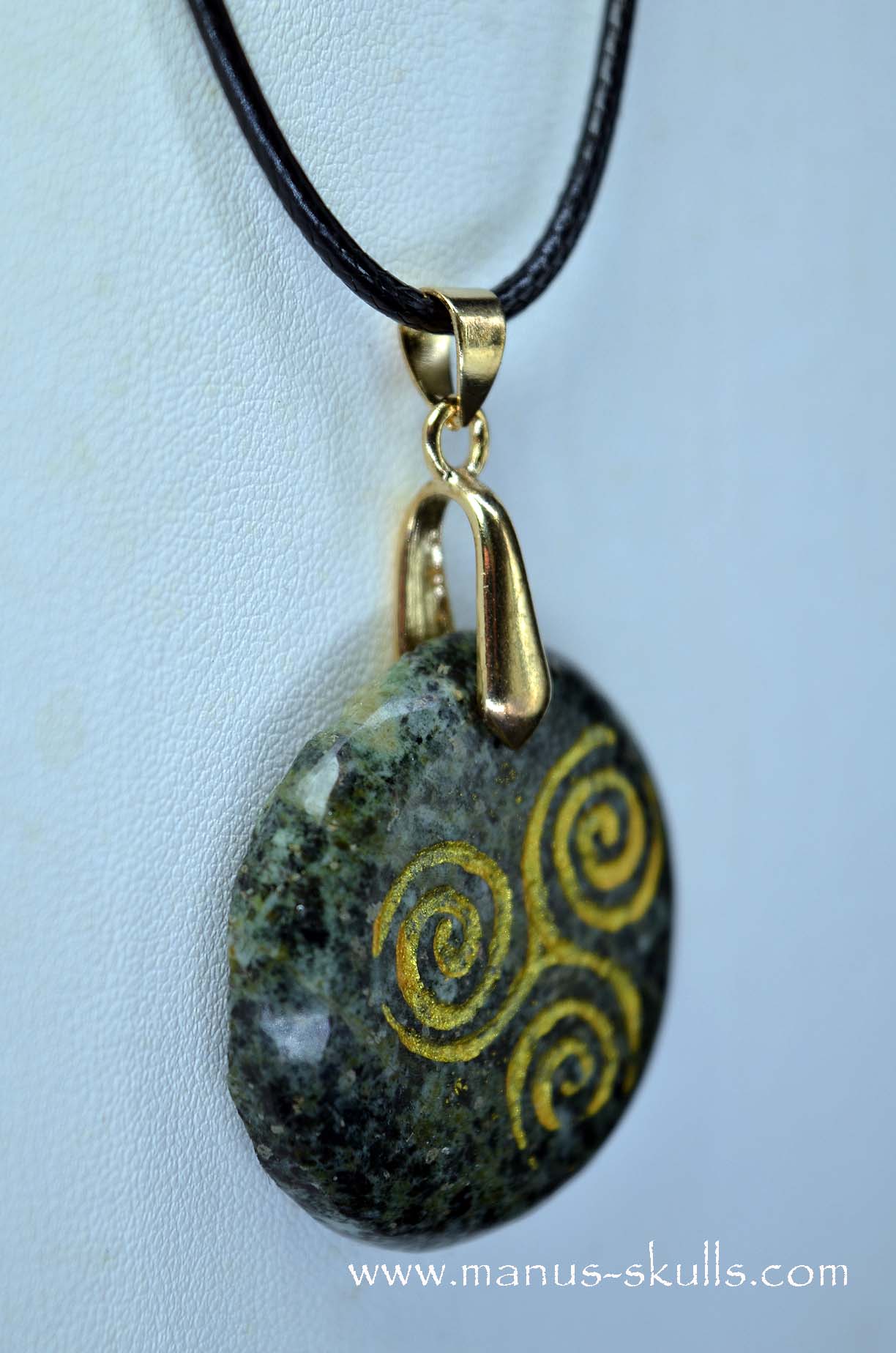 Manus skulls unique Crystal Carvings handmade skulls dragons pendants preseli bluestone tribals spiritual meaning wand Unicorn .. triskelion