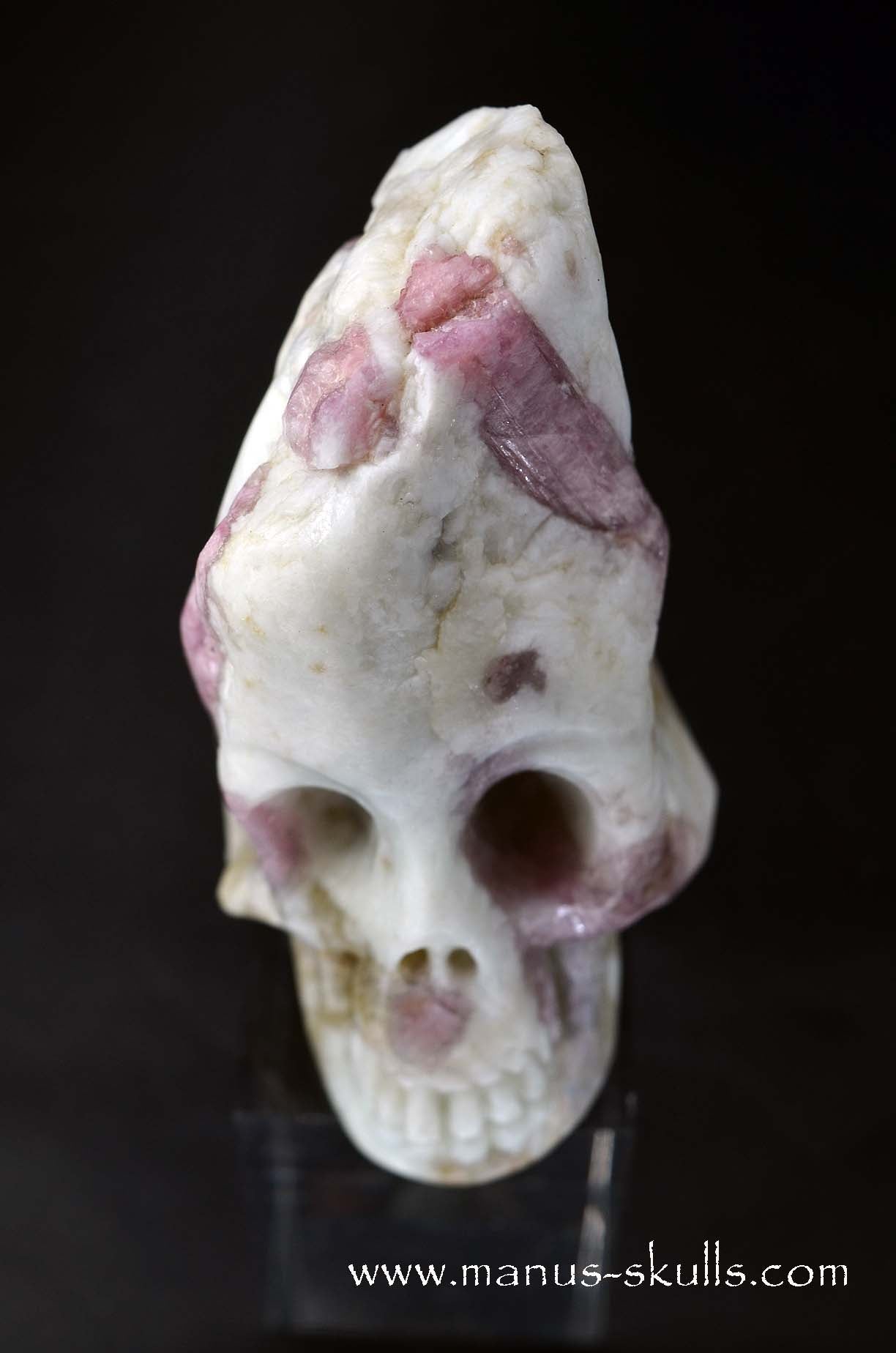 Rubellite ~Pink Tourmalin Skull