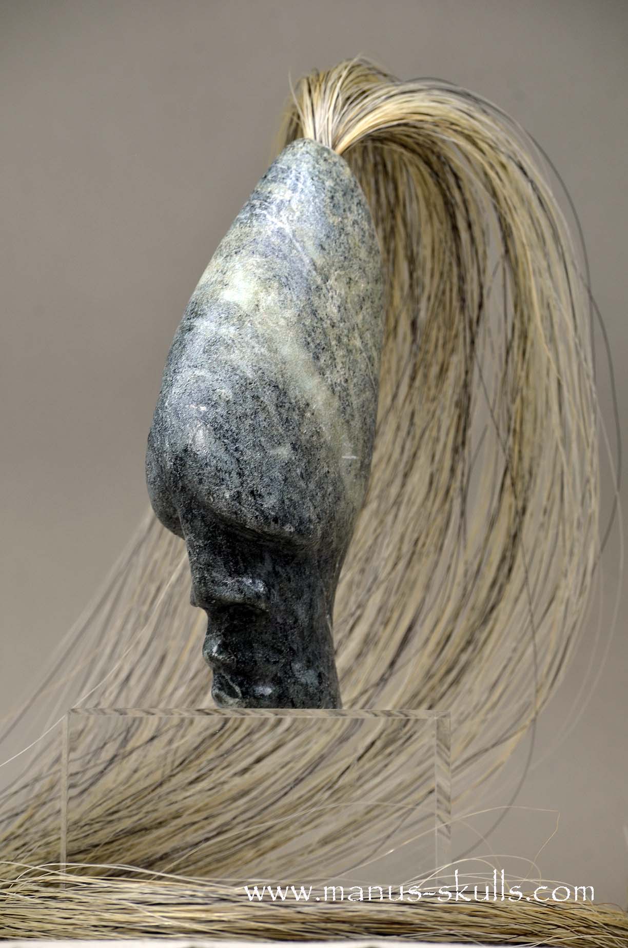 Steatite Tribal Skull #034