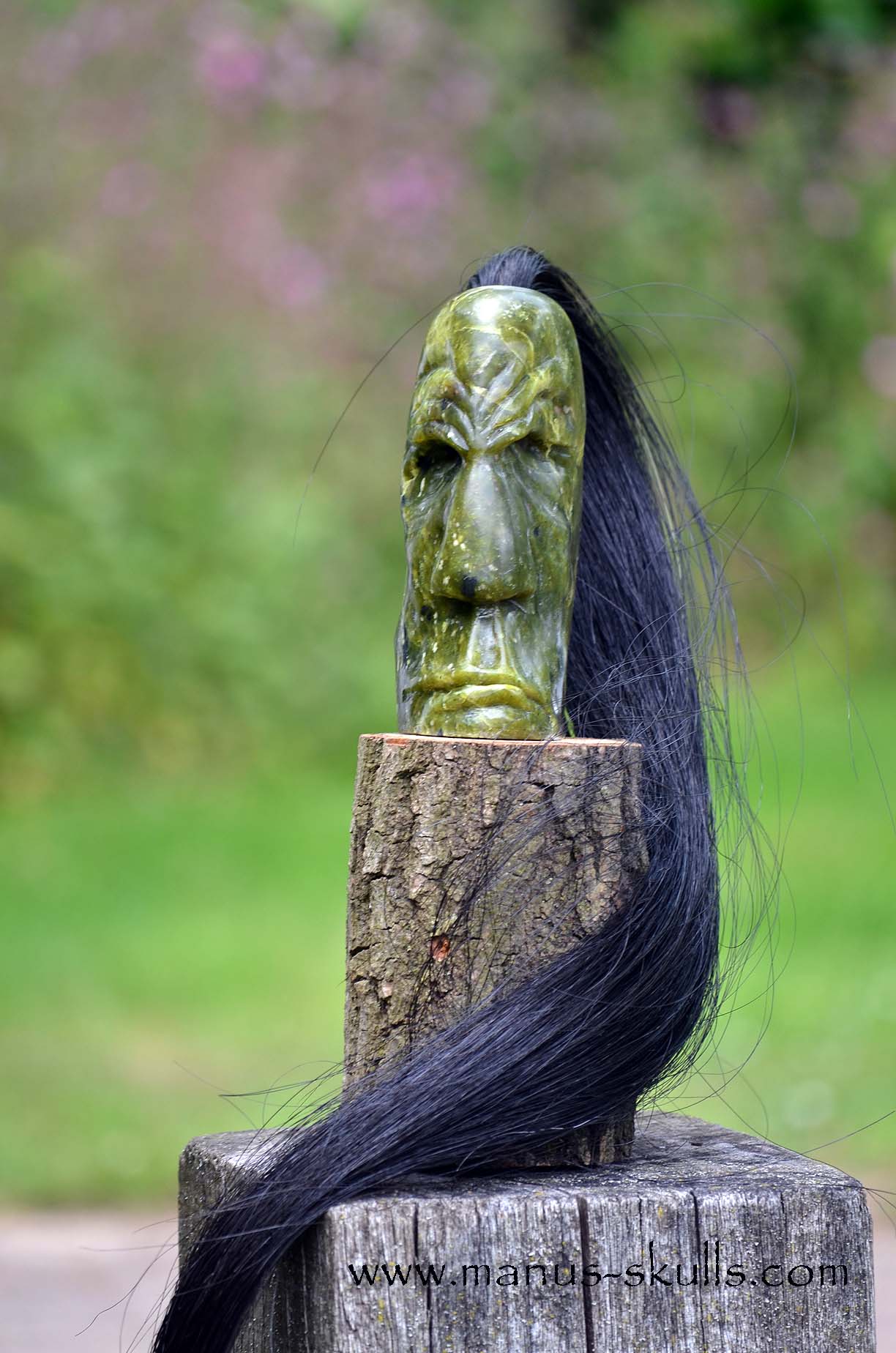 Idocrase ~ Vesuvianite Tribal Skull #060