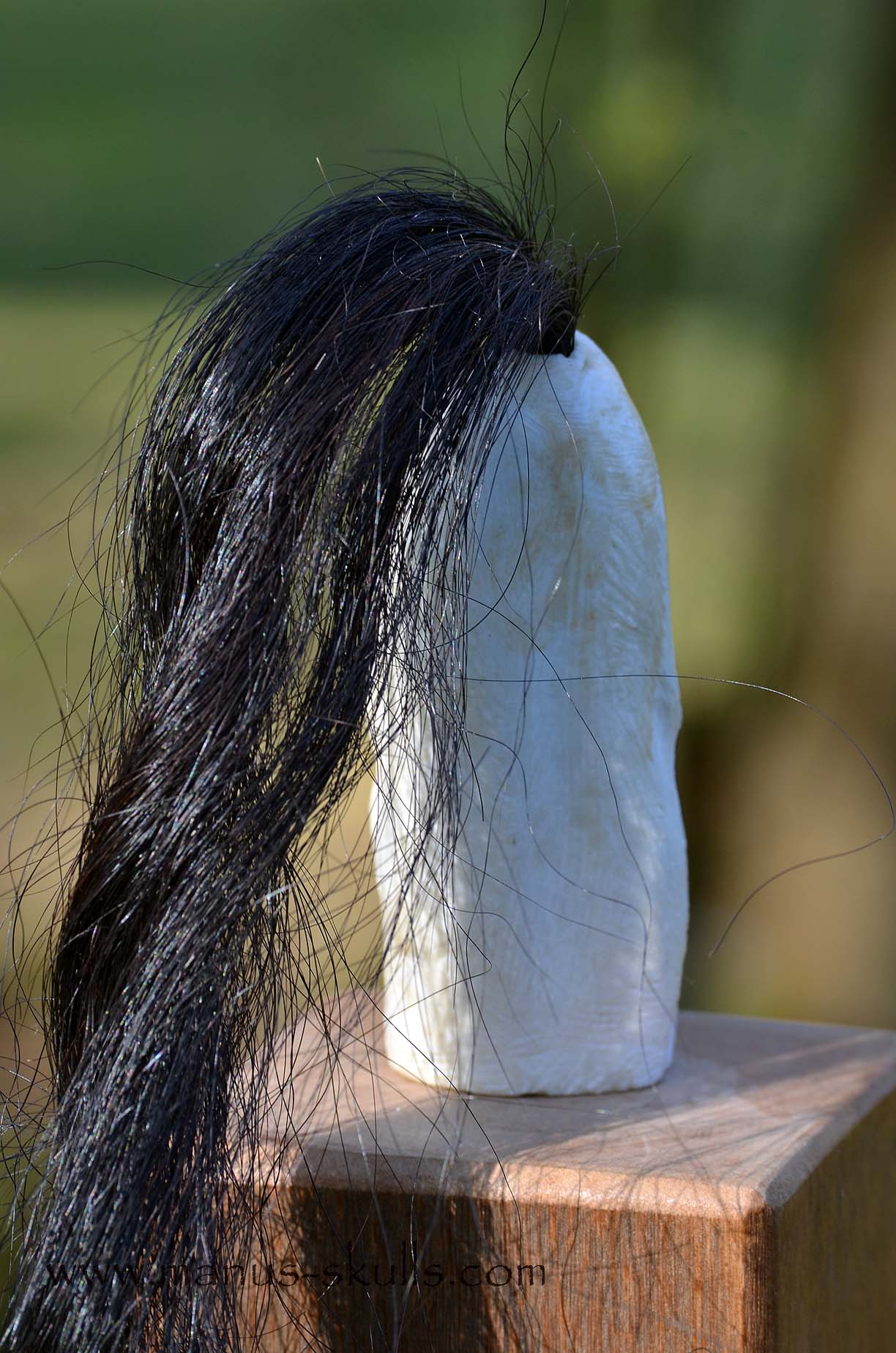 White Steatite Tribal Skull  #017