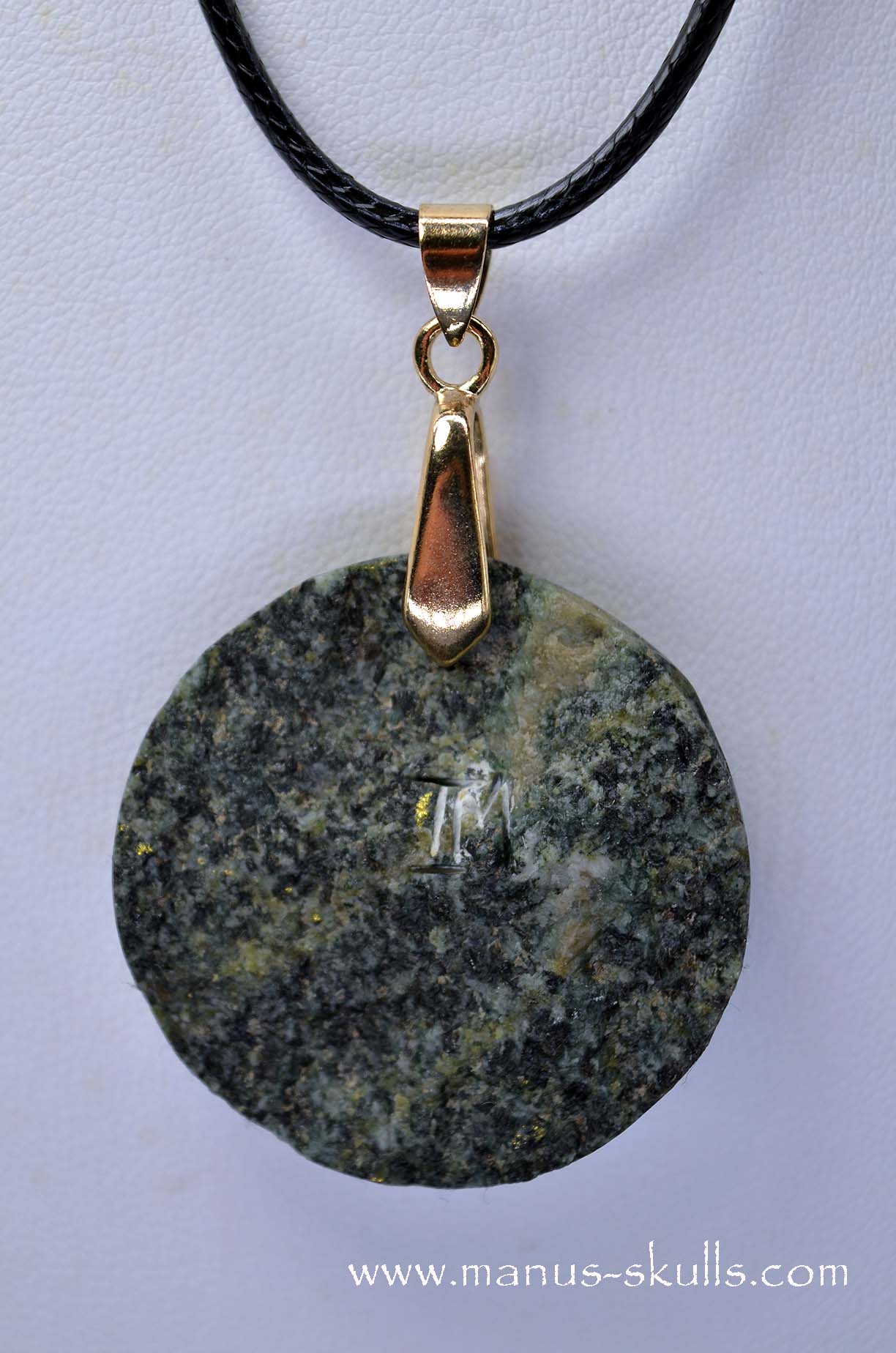 Preseli Bluestone Pendant with Golden Triskelion
