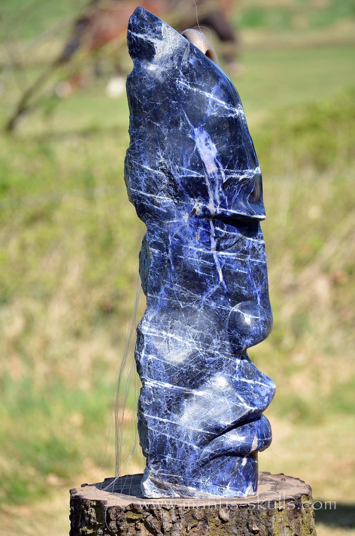 Sodalite Tribe Statue #001