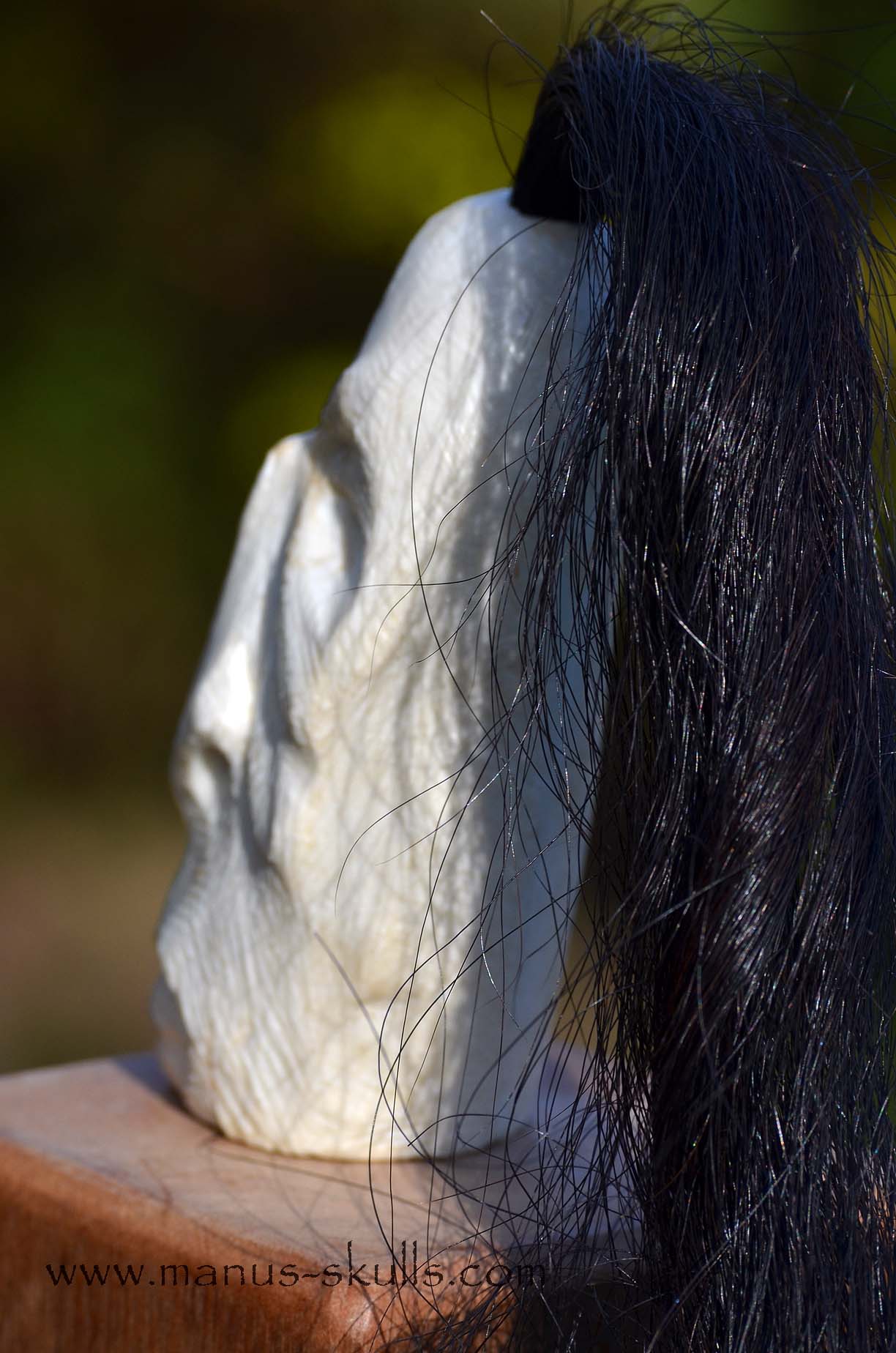 White Steatite Tribal Skull  #017