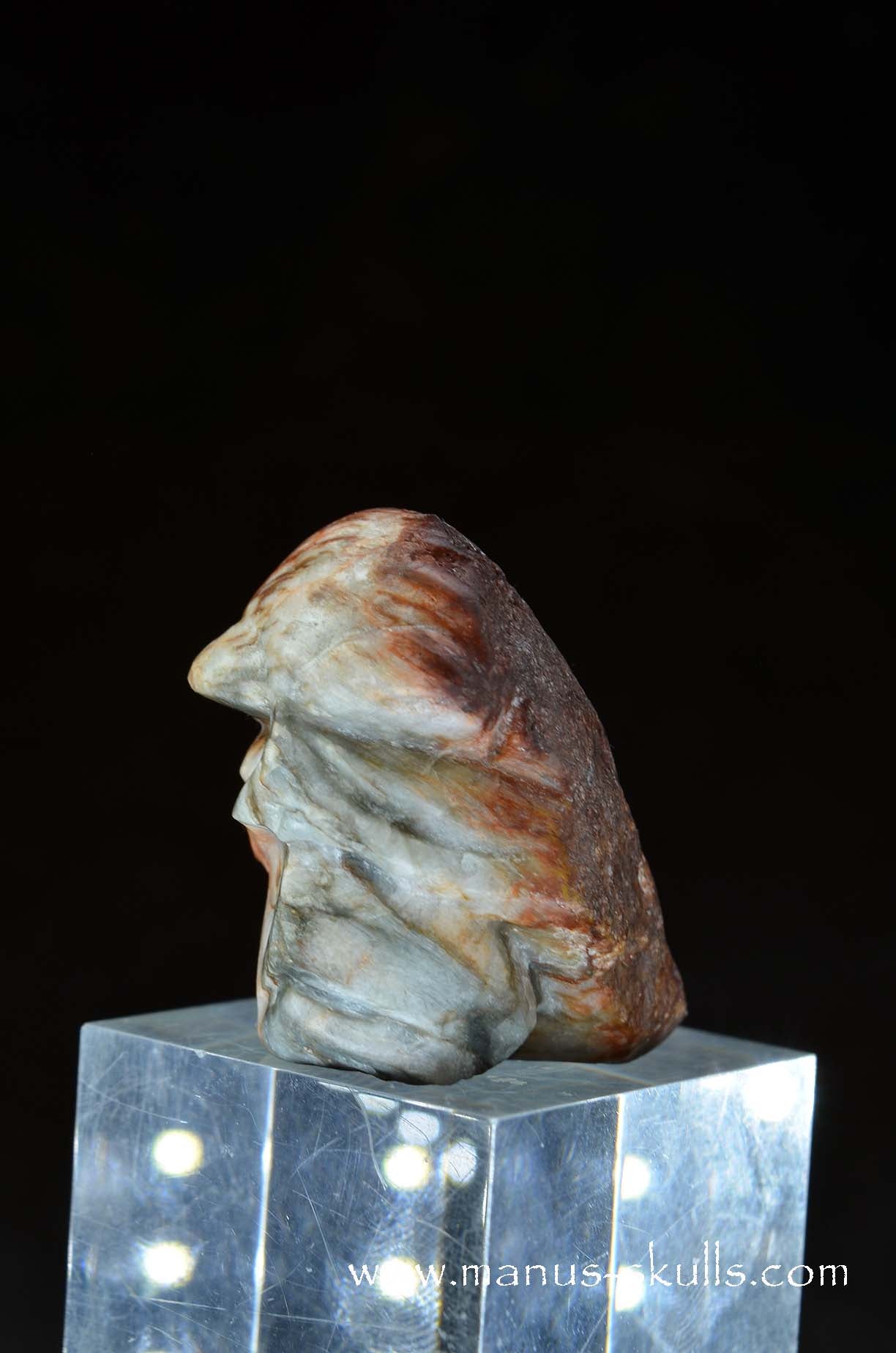 Manus skulls unique Crystal Carvings handmade skulls dragons pendants preseli bluestone tribals spiritual meaning wand Unicorn ..  eagle eye quartz