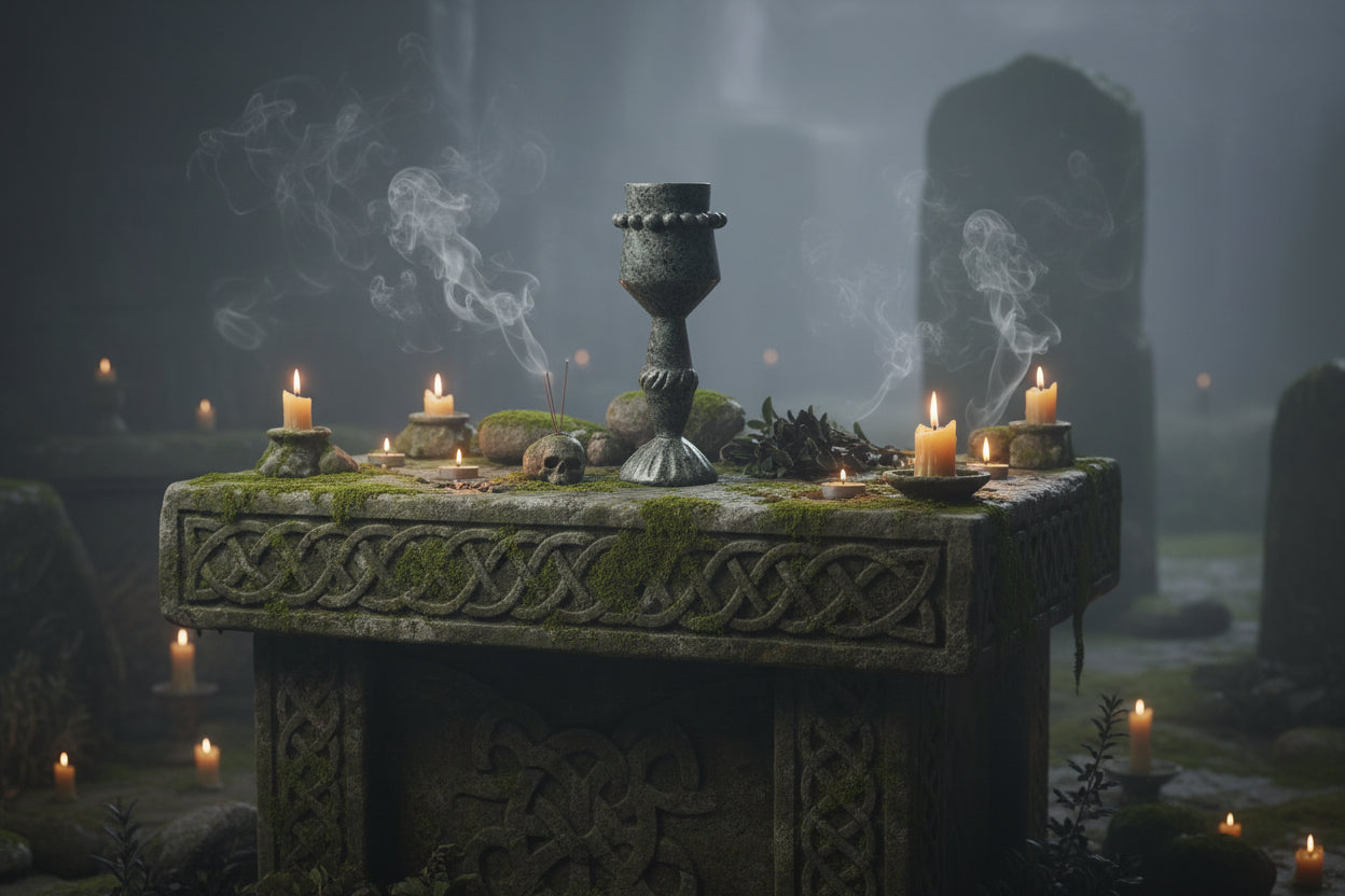Special Un-spotted Preseli Bluestone Chalice Tarot Cups