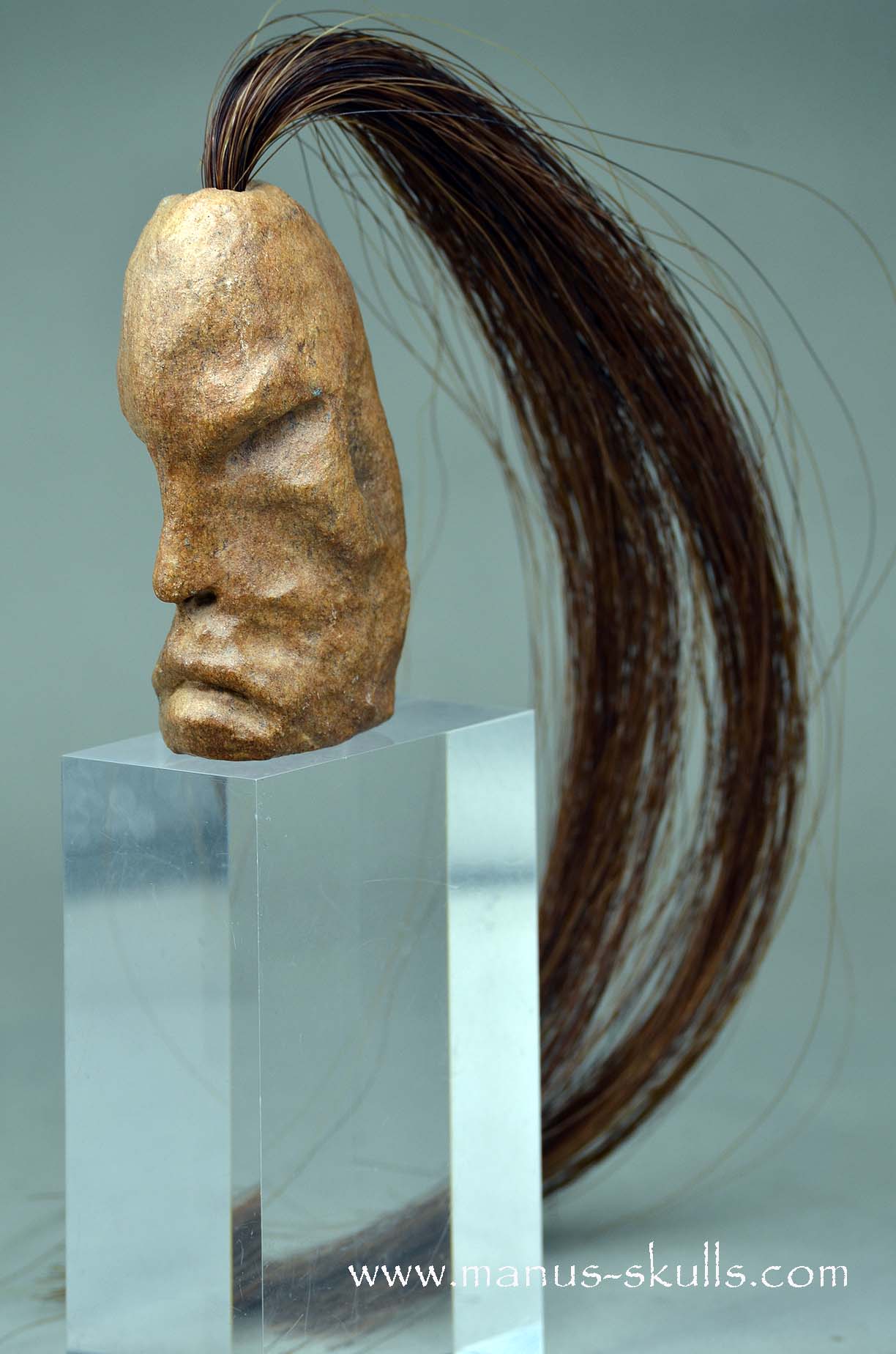 Steatite Tribal Skull #039