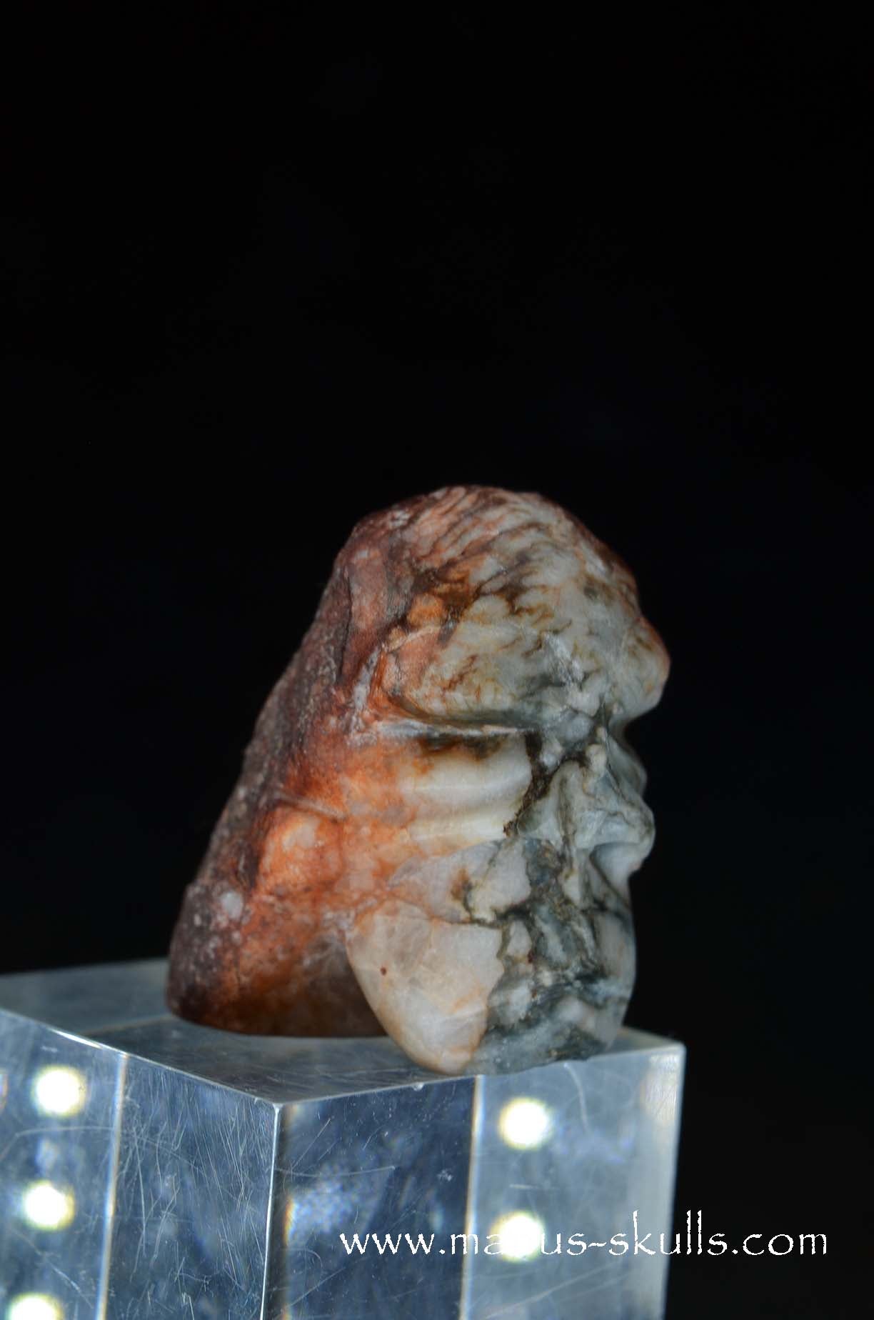 Manus skulls unique Crystal Carvings handmade skulls dragons pendants preseli bluestone tribals spiritual meaning wand Unicorn ..  eagle eye quartz