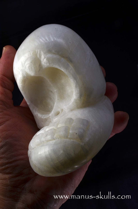 Manus skulls unique Crystal Carvings handmade skulls dragons pendants preseli bluestone tribals spiritual meaning wand Unicorn .. white calcite Evolian 2025