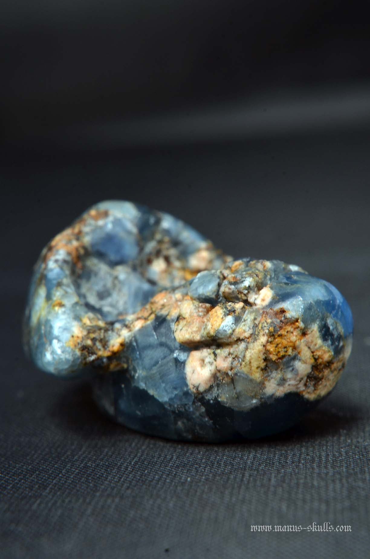 Manus skulls unique Crystal Carvings handmade skulls dragons pendants preseli bluestone tribals spiritual meaning wand Unicorn .. Blue Sapphire