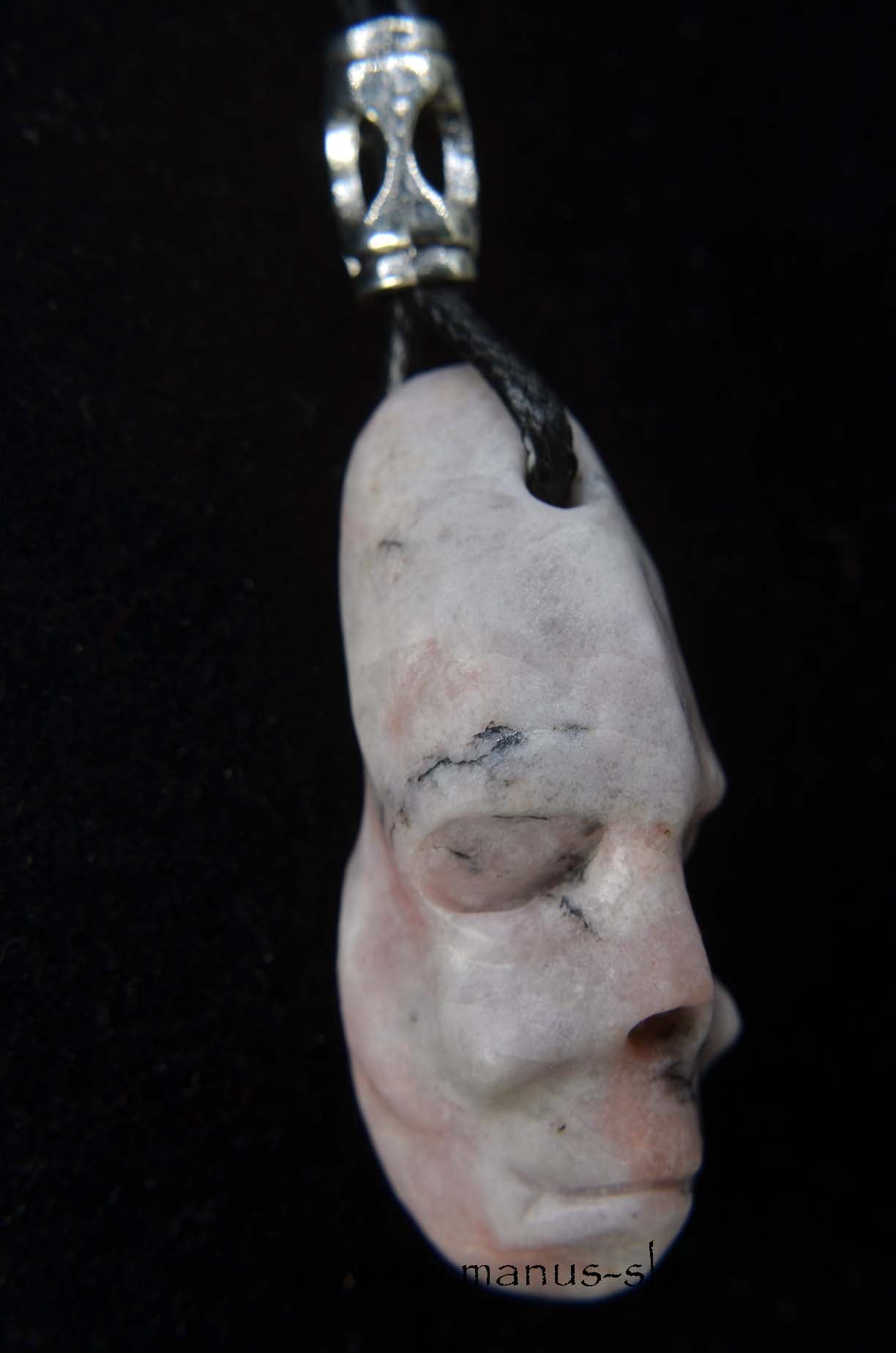 Manus skulls unique Crystal Carvings handmade skulls dragons pendants preseli bluestone tribals spiritual meaning .. Petalite