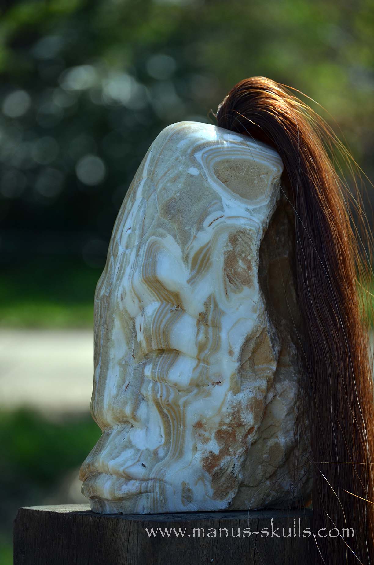 White Aragonite Tribe Statue #004
