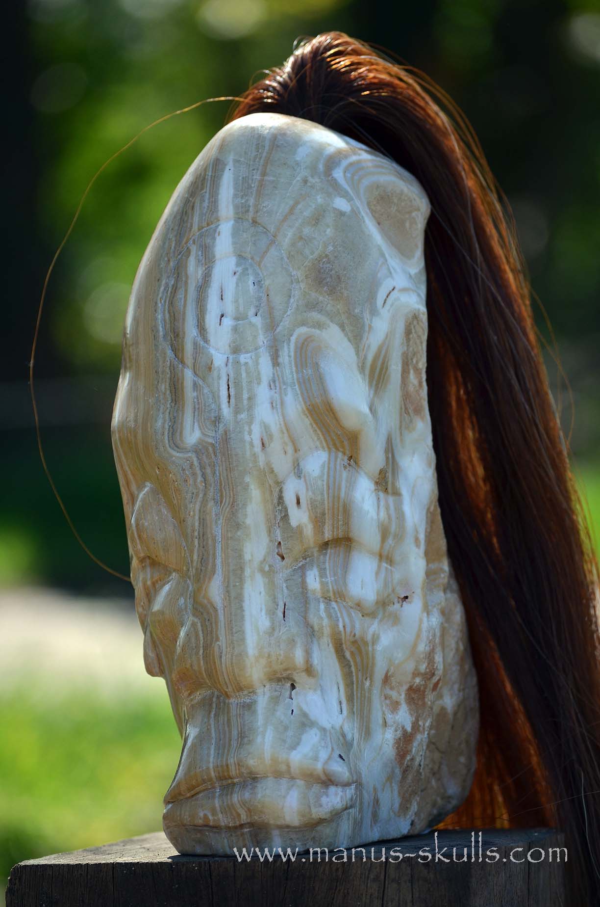 White Aragonite Tribe Statue #004