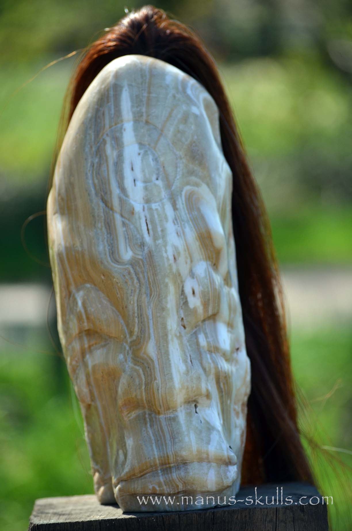 White Aragonite Tribe Statue #004