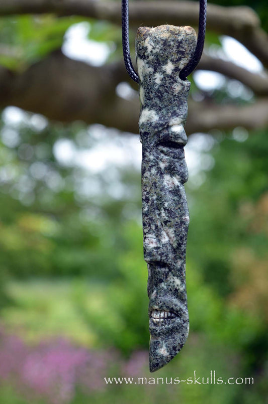 Manus skulls unique Crystal Carvings handmade skulls dragons pendants preseli bluestone tribals spiritual meaning wand Unicorn ..