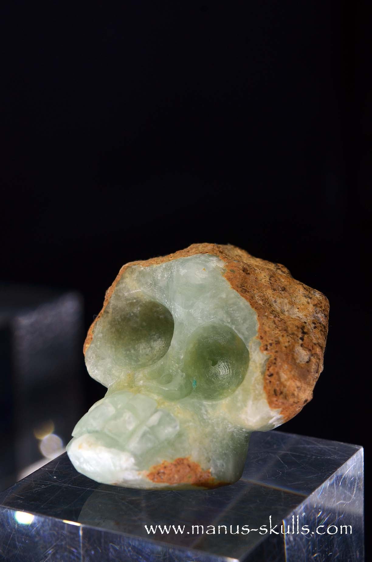 Manus skulls unique Crystal Carvings handmade skulls dragons pendants preseli bluestone tribals spiritual meaning wand Unicorn .. prehnite Evolian 2025