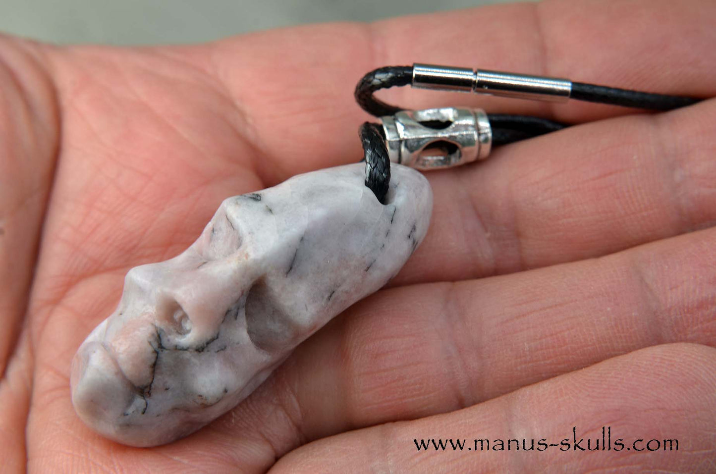 Petalite Face Pendant