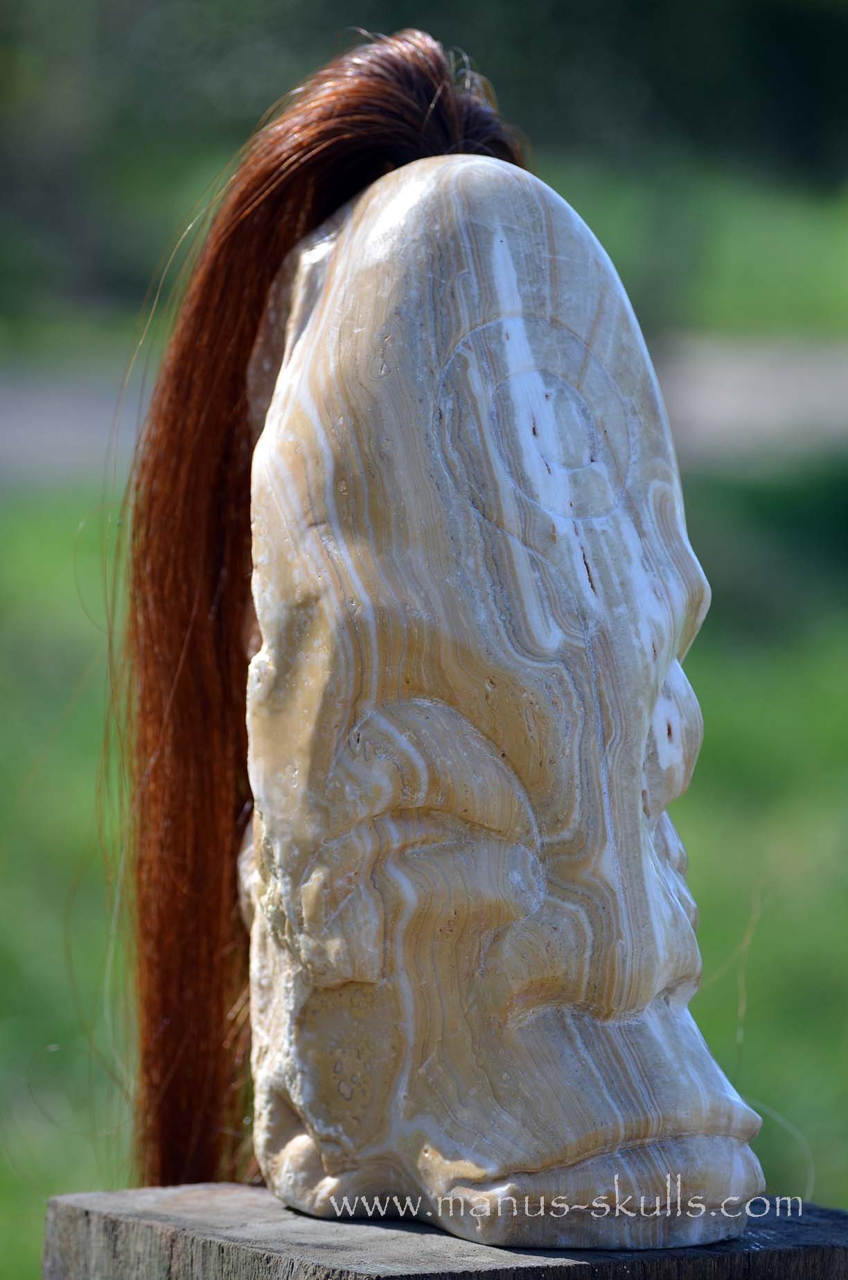 White Aragonite Tribe Statue #004