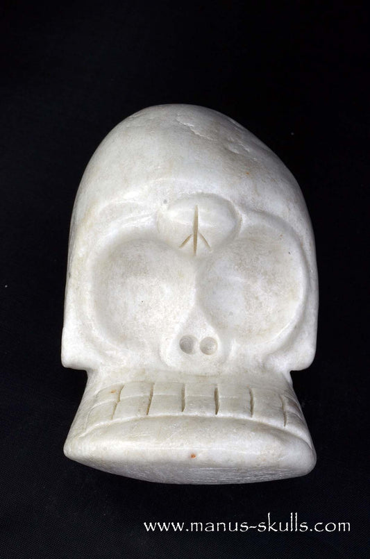 Manus skulls unique Crystal Carvings handmade skulls dragons pendants preseli bluestone tribals spiritual meaning wand Unicorn .. white steatite